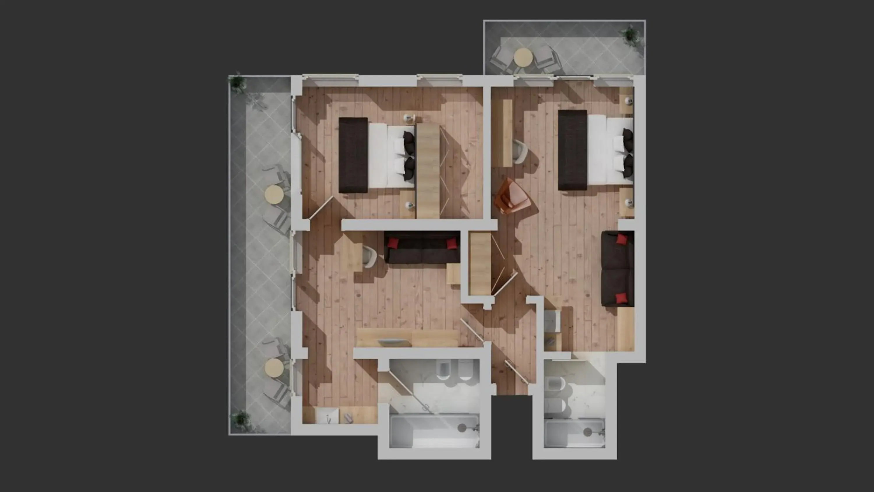 Floor Plan in Hotel Freina