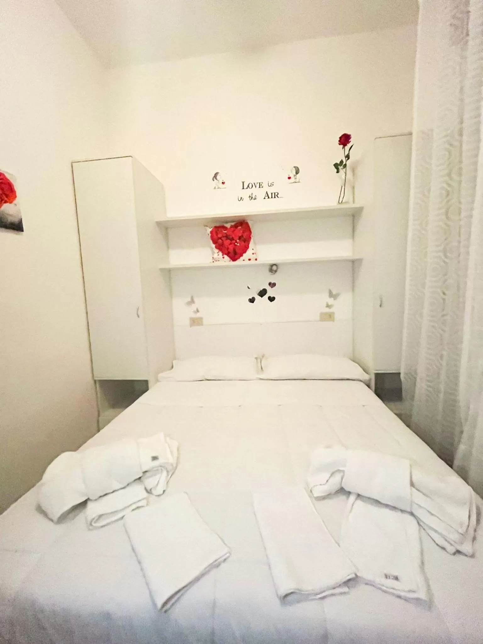 Bed in Hotel villa del bagnino