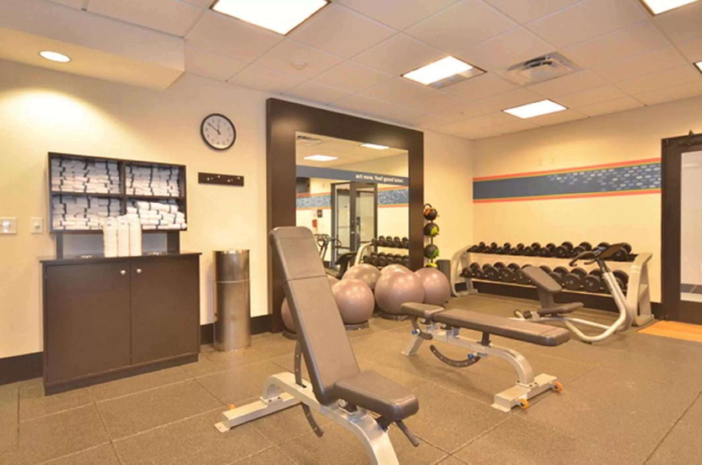 Fitness centre/facilities in Hampton Inn and Suites Tulsa/Catoosa