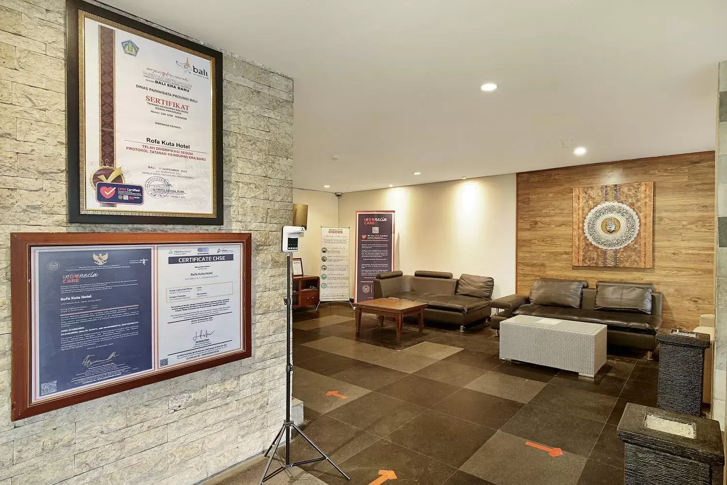 Lobby or reception in Rofa Kuta Hotel - CHSE Certified