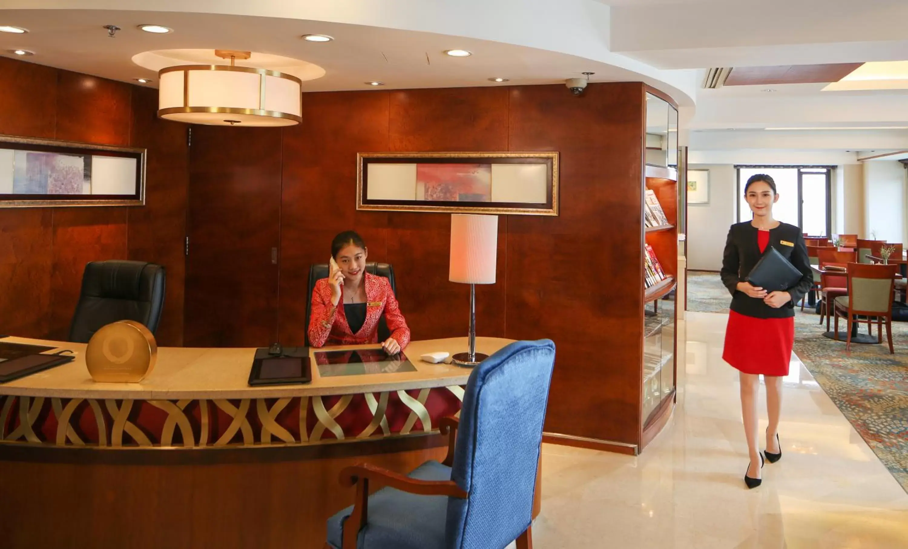 Lobby or reception in Shangri-La Harbin