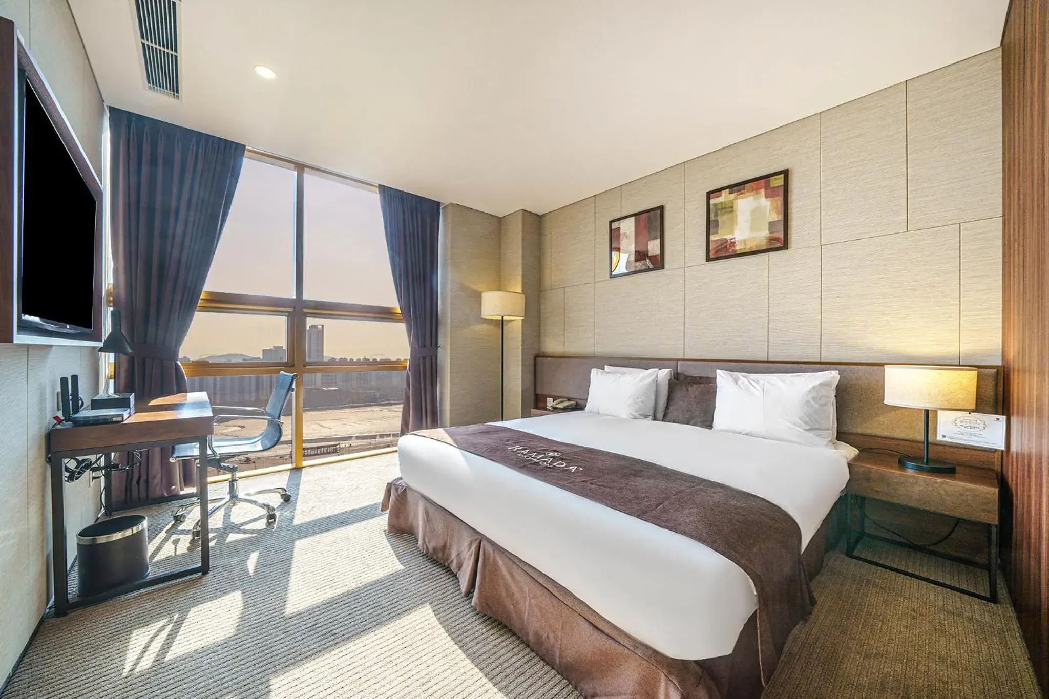 Bed in Ramada by Wyndham Incheon