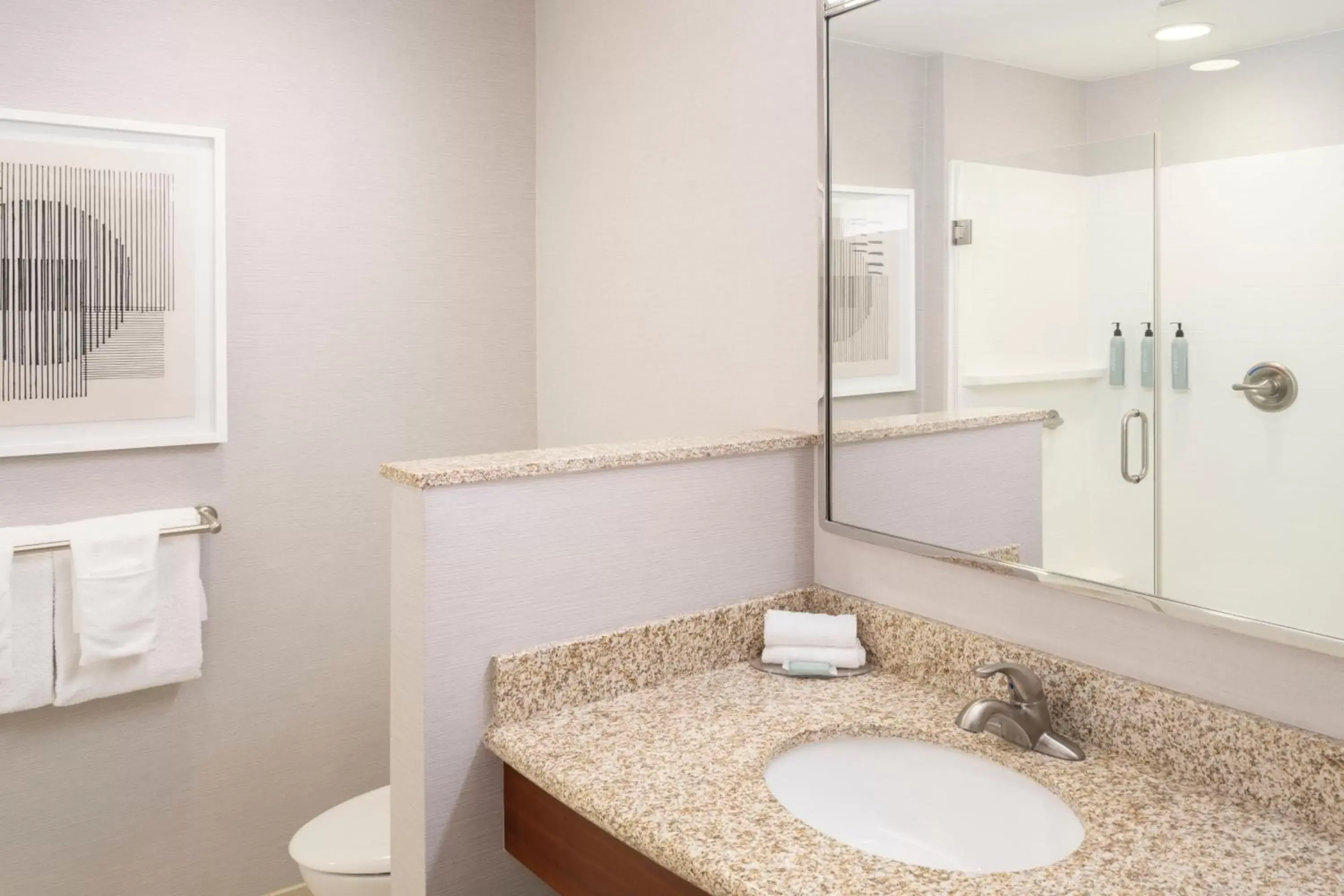 Bathroom in Courtyard by Marriott Columbus New Albany