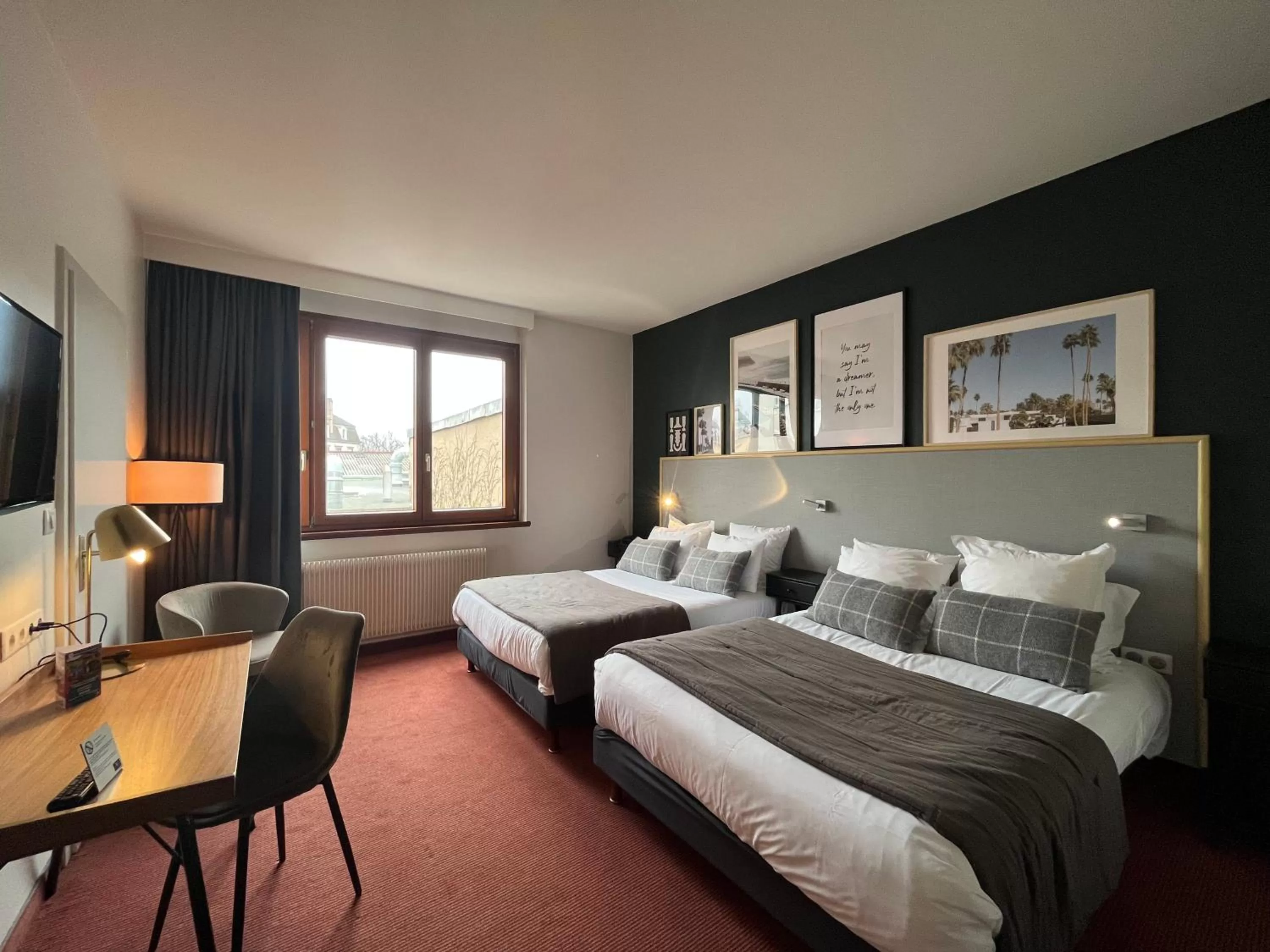 Bed in Hôtel Restaurant Vaillant proche Europapark Rulantica