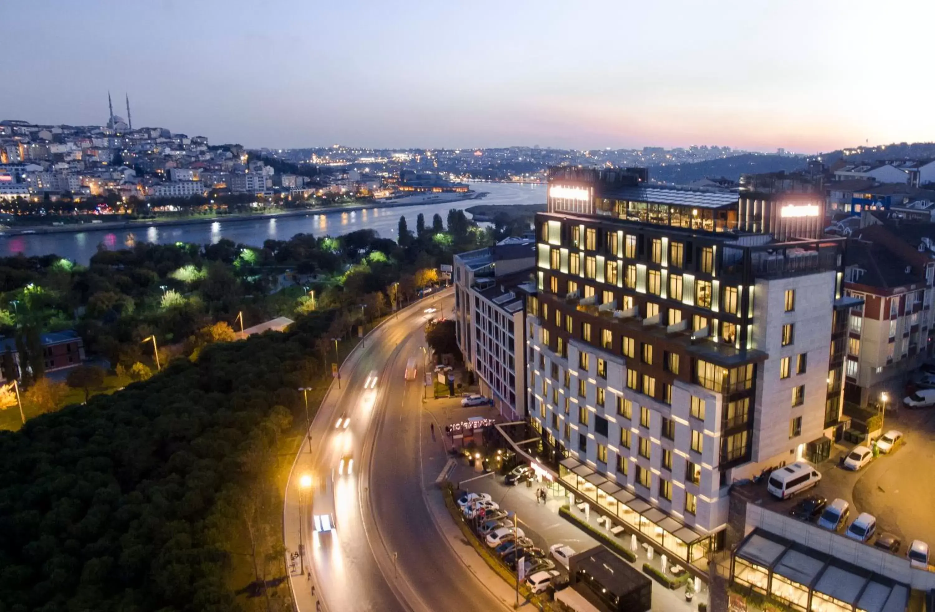 Facade/entrance, Bird's-eye View in Mövenpick Istanbul Hotel Golden Horn