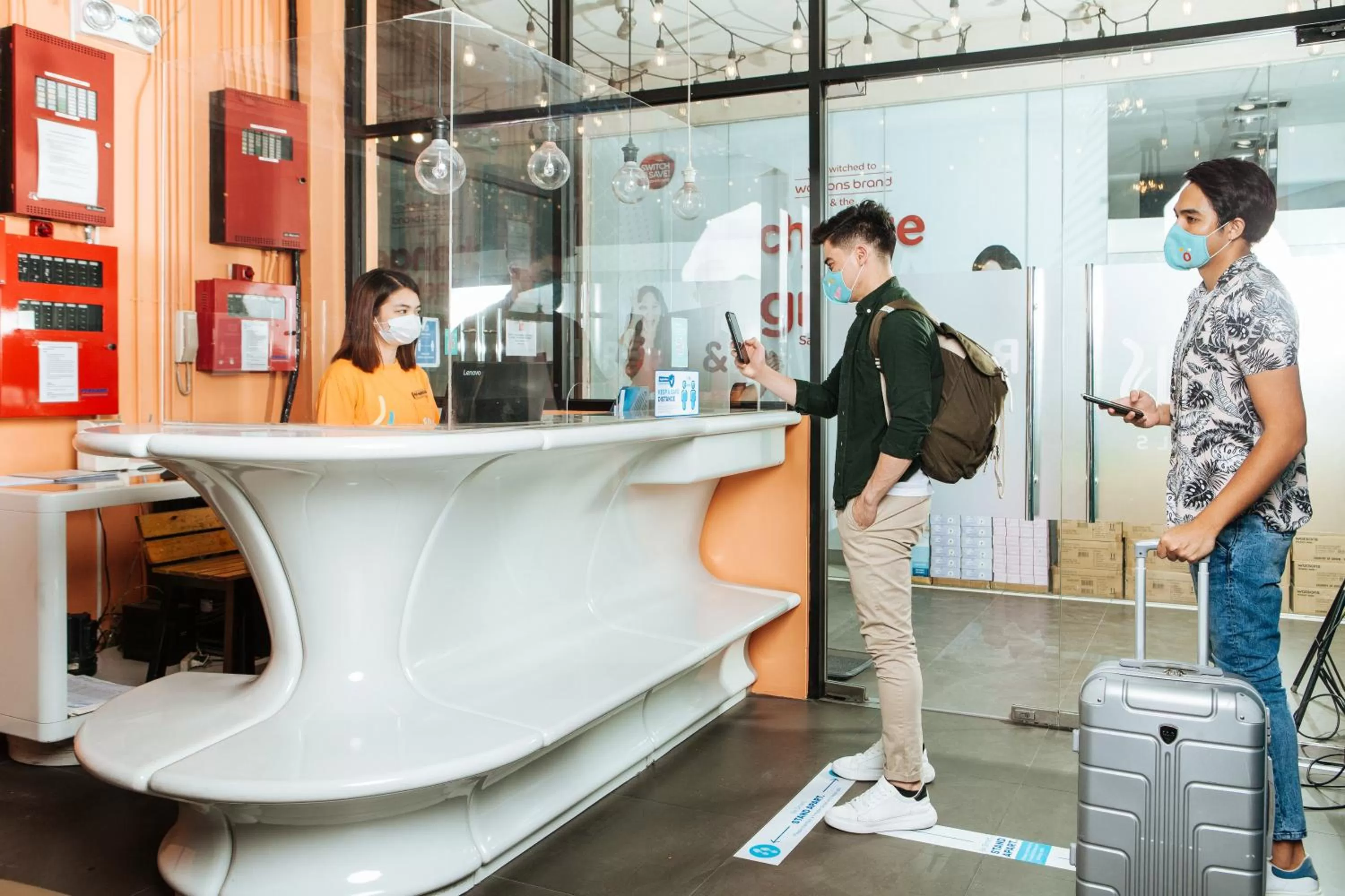 Lobby or reception in Sans Hotel Laperal Manila