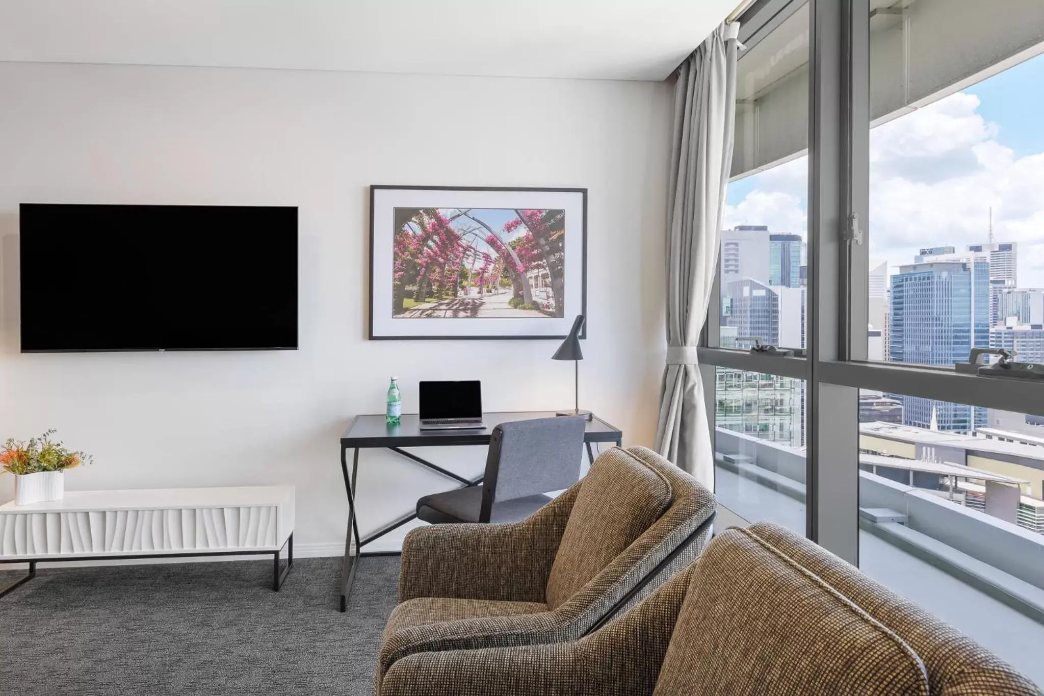 TV/Entertainment Center in Meriton Suites Herschel Street, Brisbane
