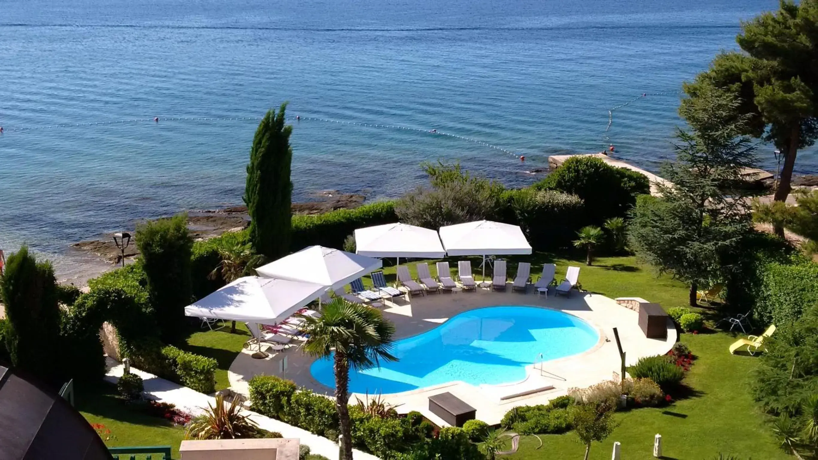 Bird's eye view, Sea View in Hotel Villa Radin