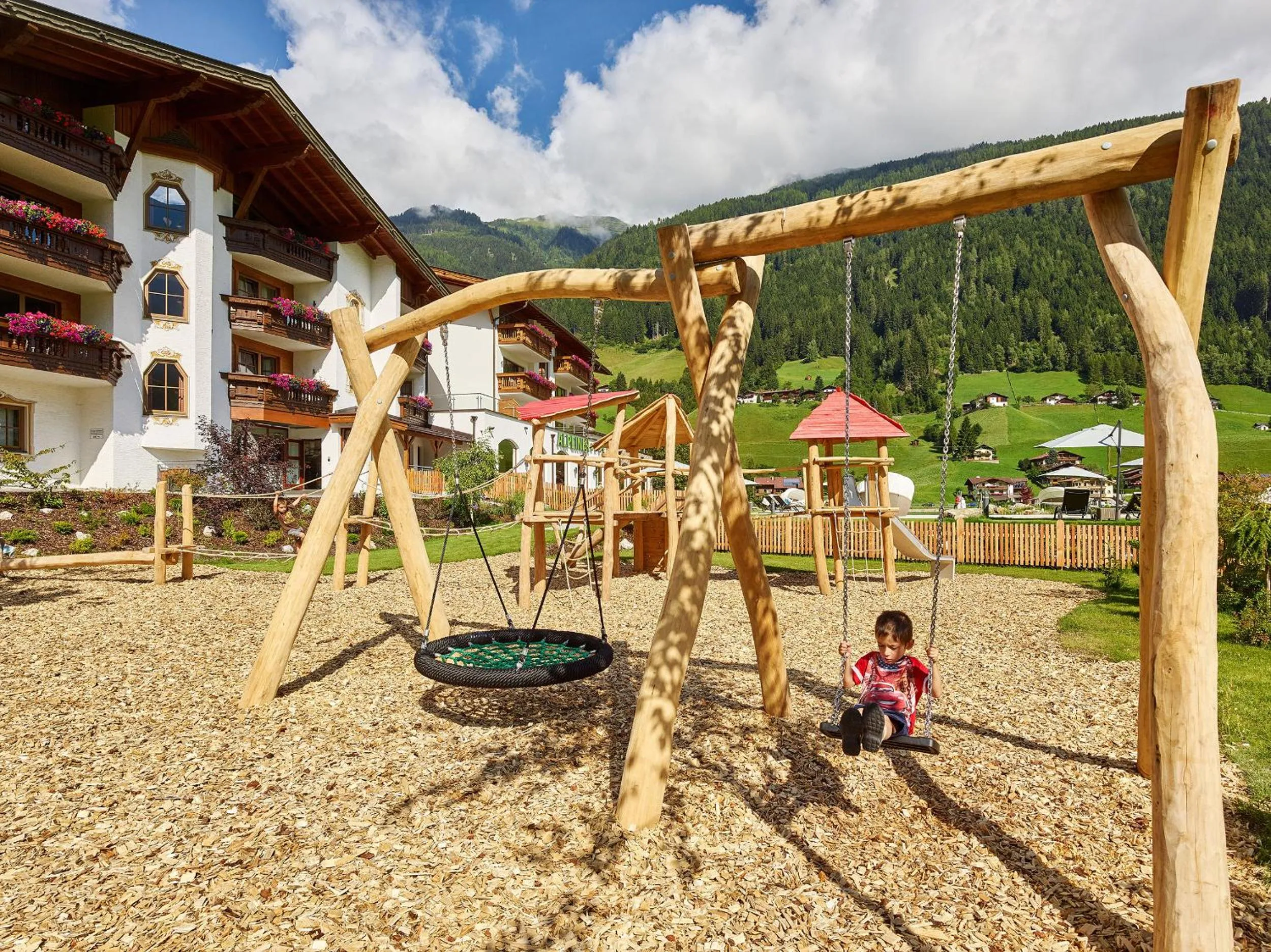 Children play ground in Alpeiner - Nature Resort Tirol