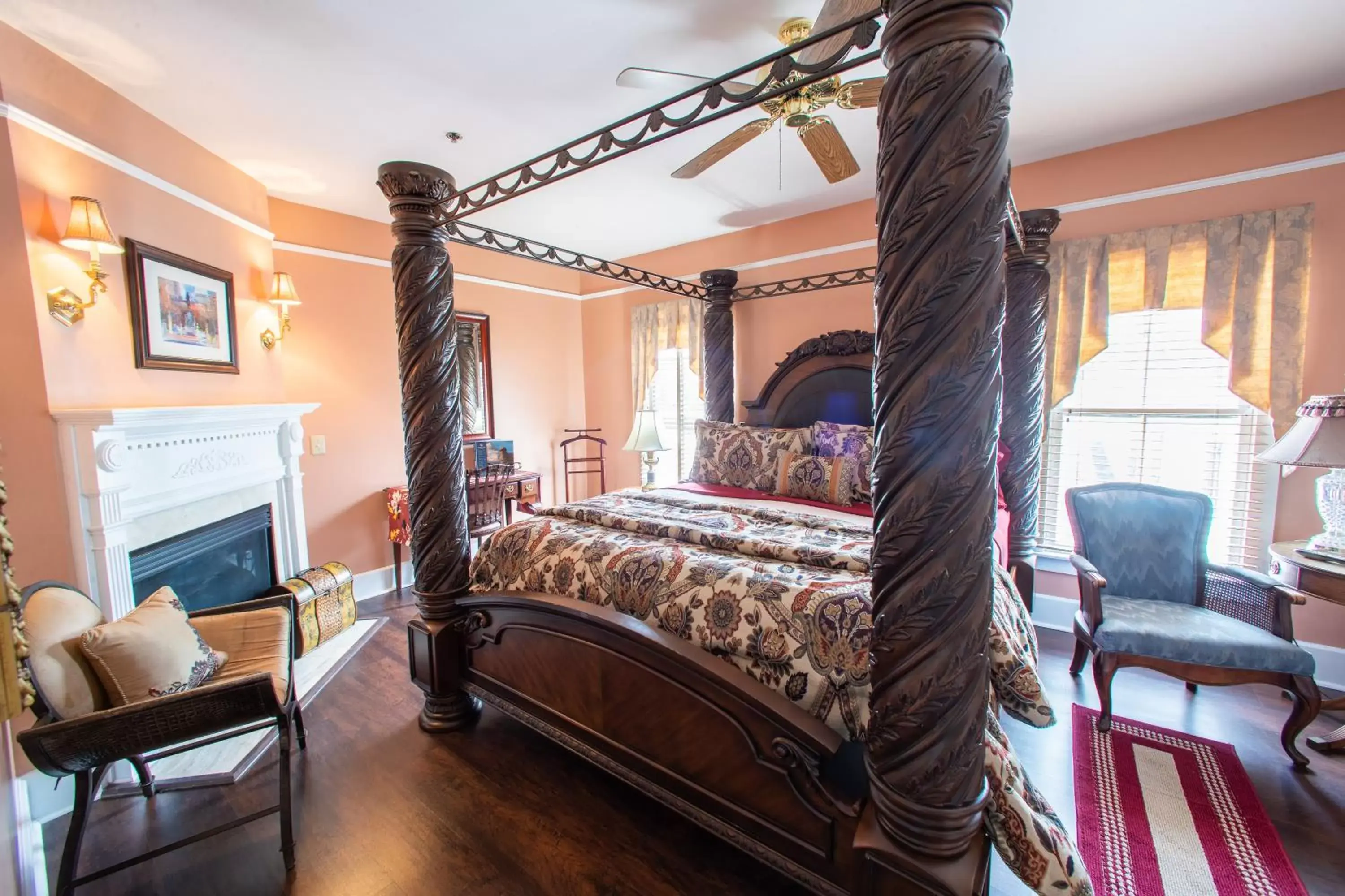 Bedroom, Bed in Carriage Way Centennial House - Adult Only- Saint Augustine