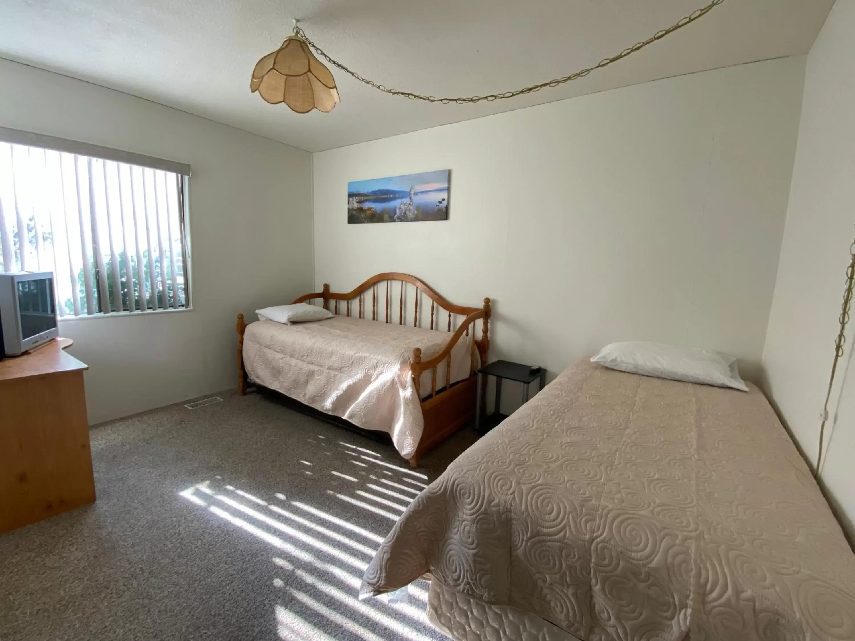 Bed in Bristlecone Motel