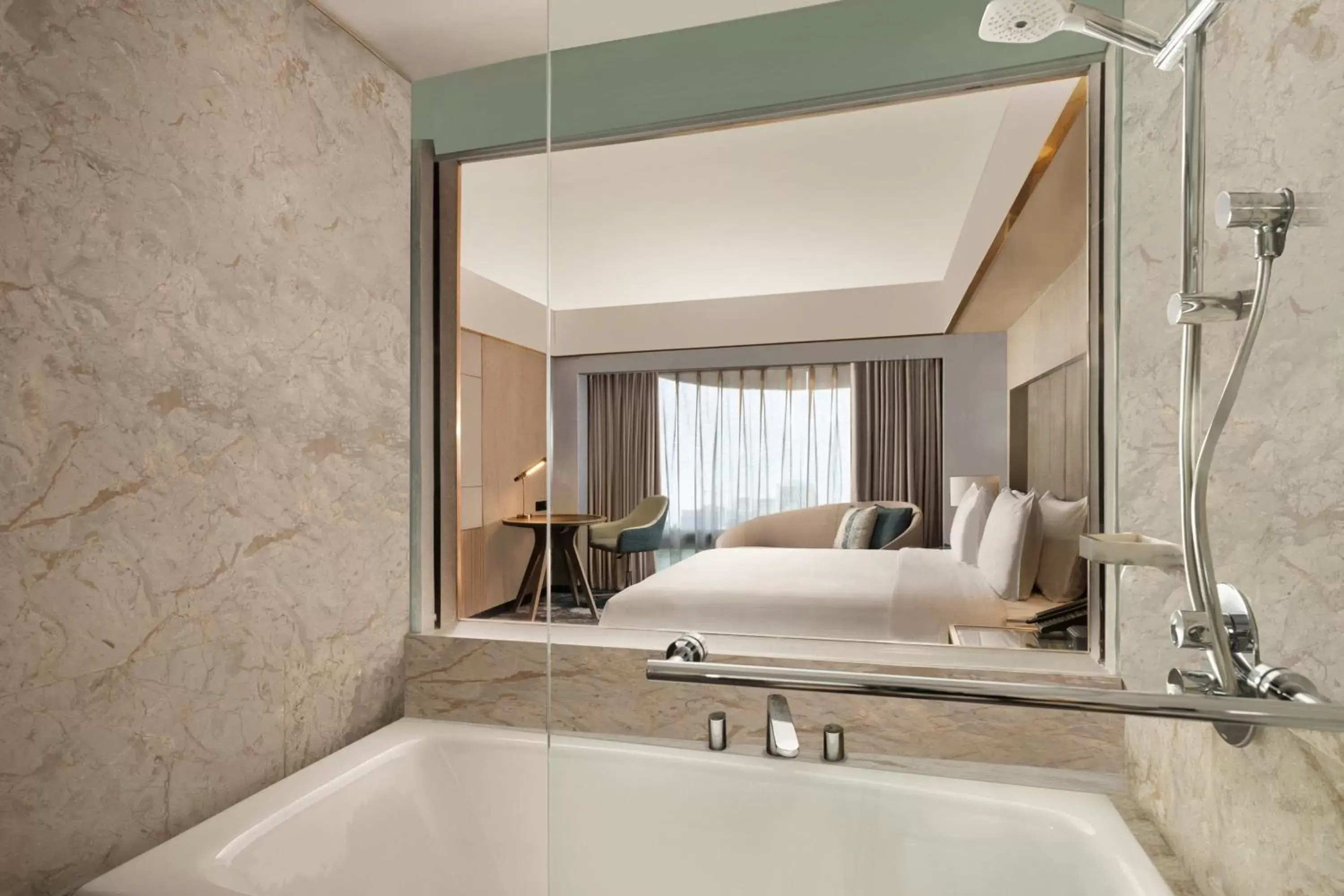 Photo of the whole room, Bathroom in Sari Pacific Jakarta, Autograph Collection