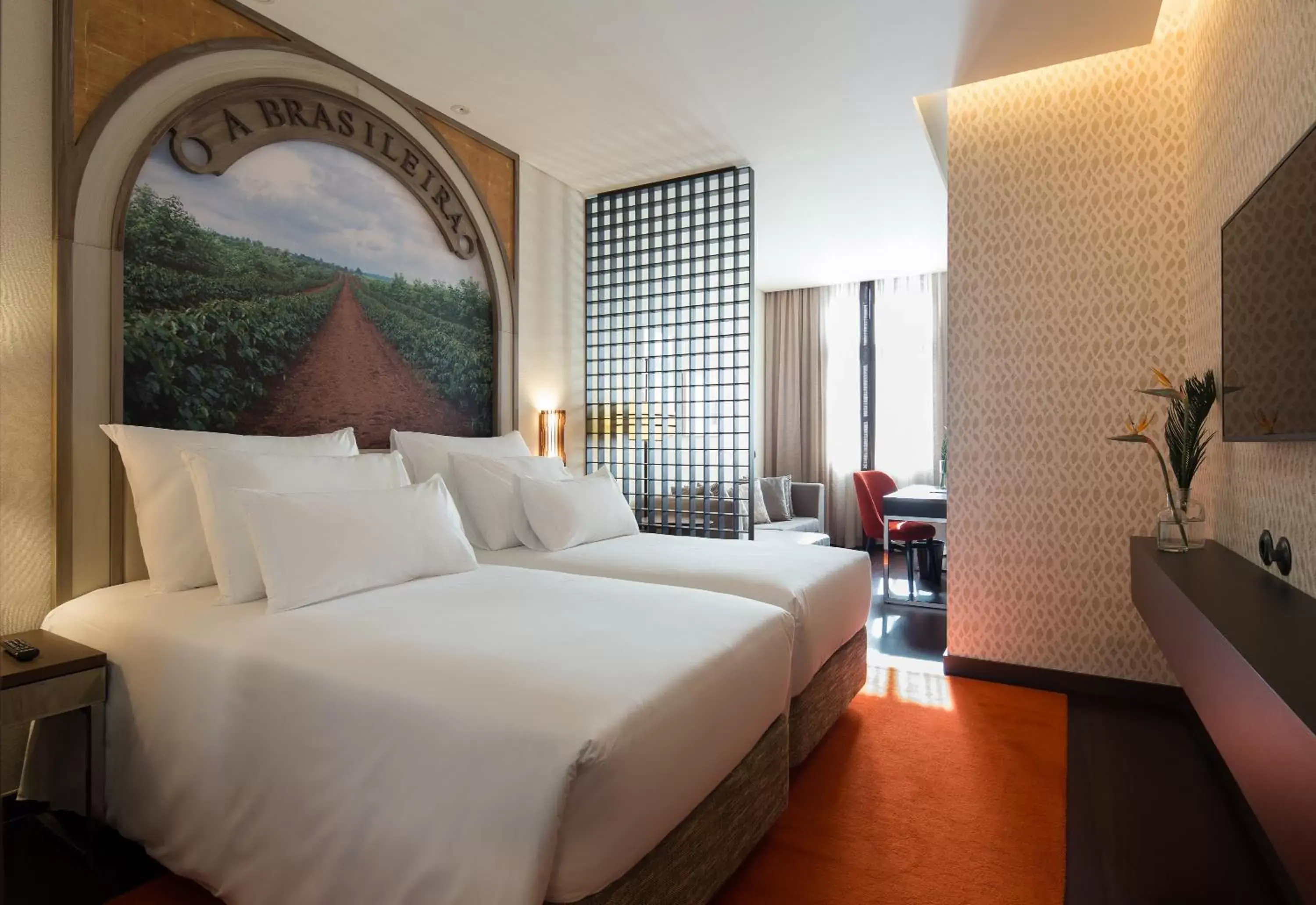 Bedroom, Bed in Pestana Porto - A Brasileira, City Center & Heritage Building