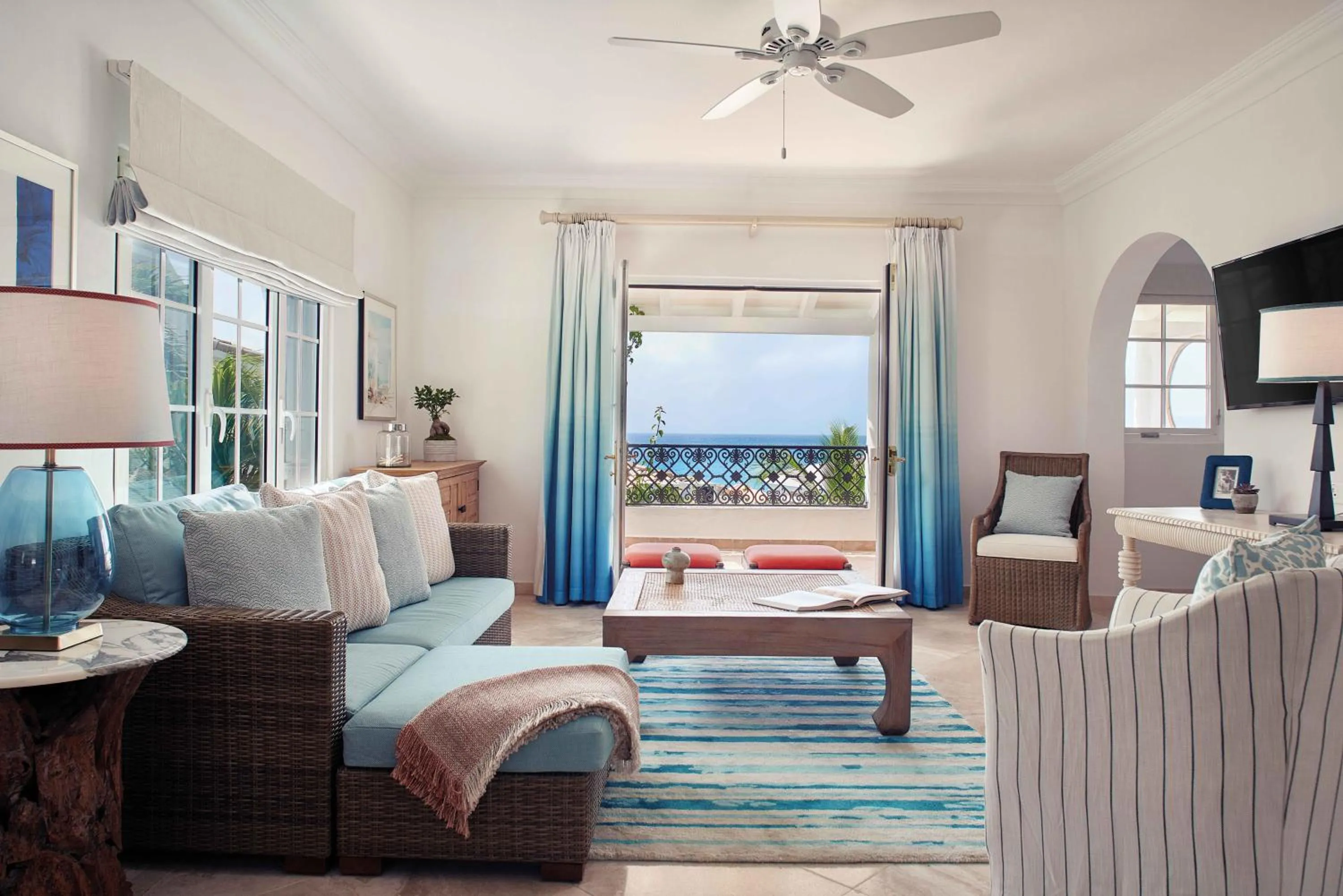Living room in La Samanna, A Belmond Hotel, St Martin