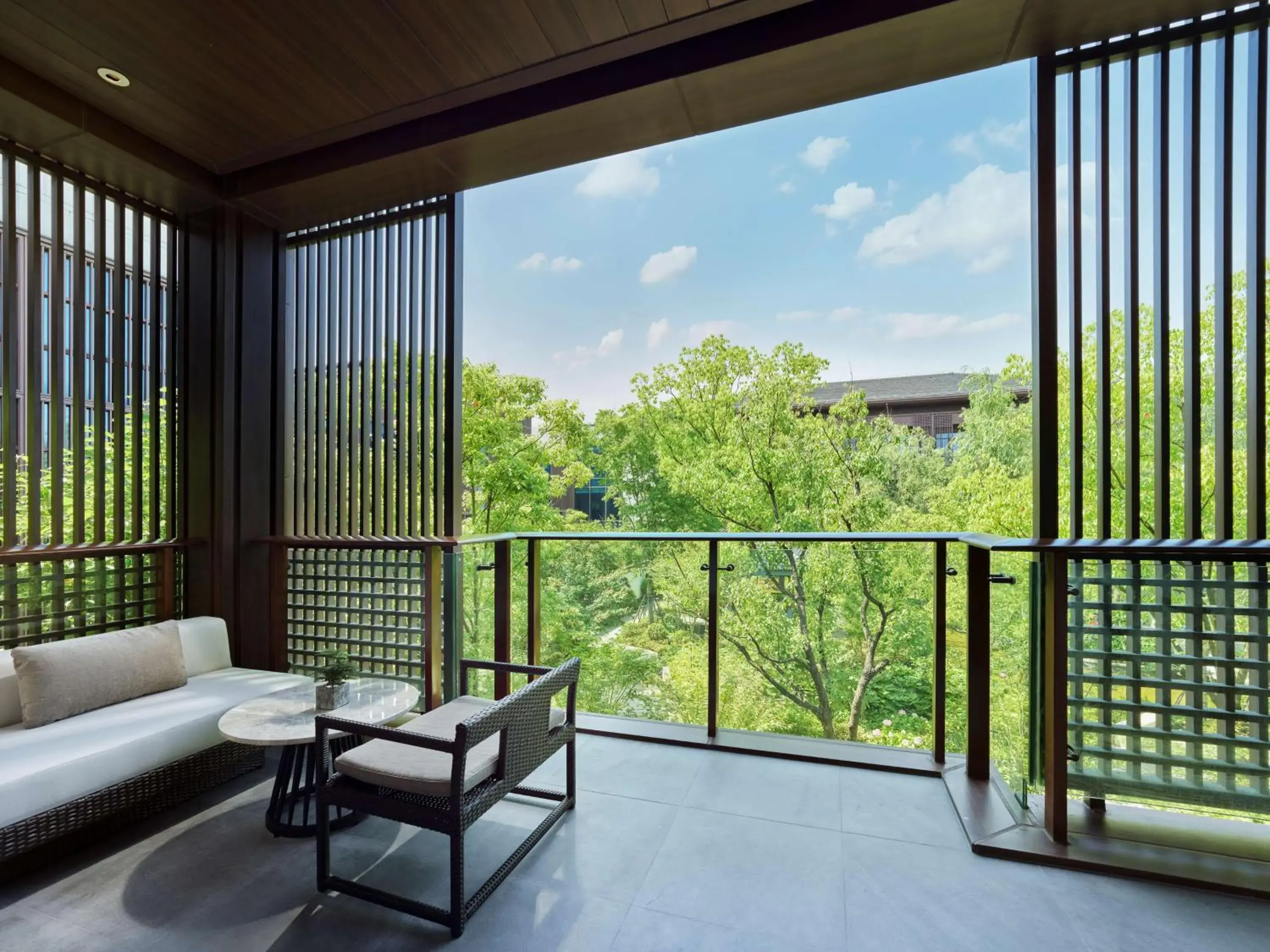 Living room in Hilton Shanghai Songjiang Guangfulin