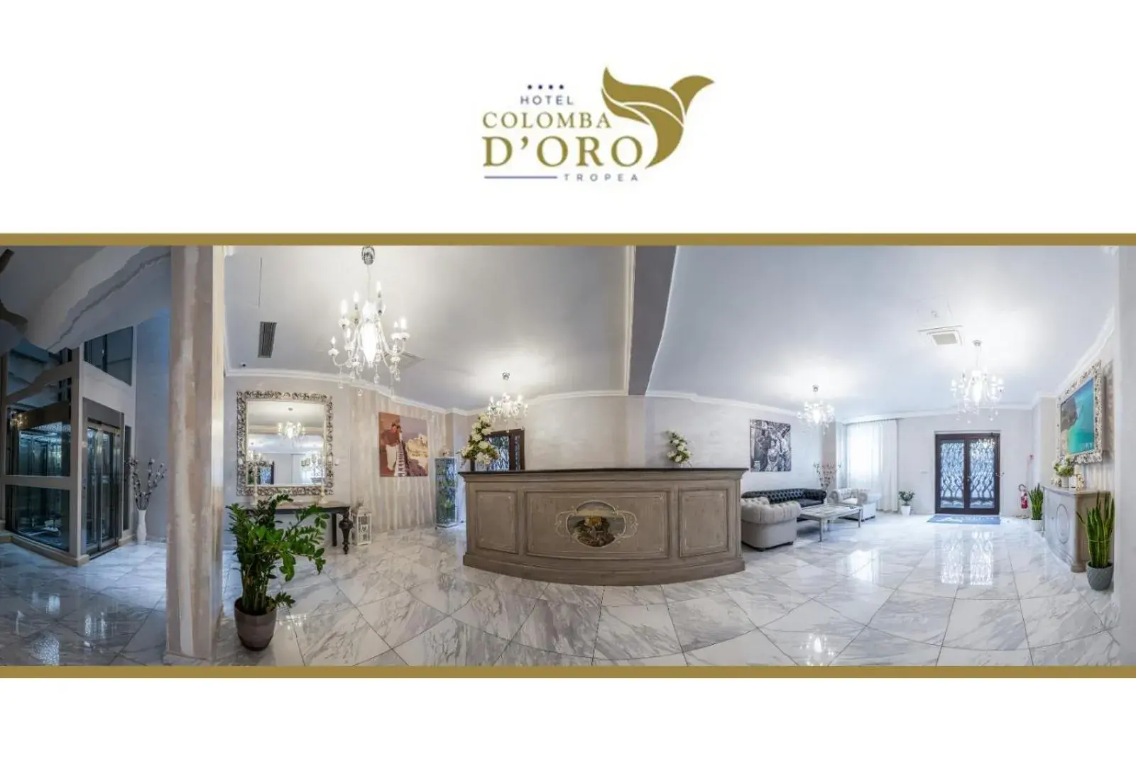 Lobby or reception in Hotel Colomba D'Oro