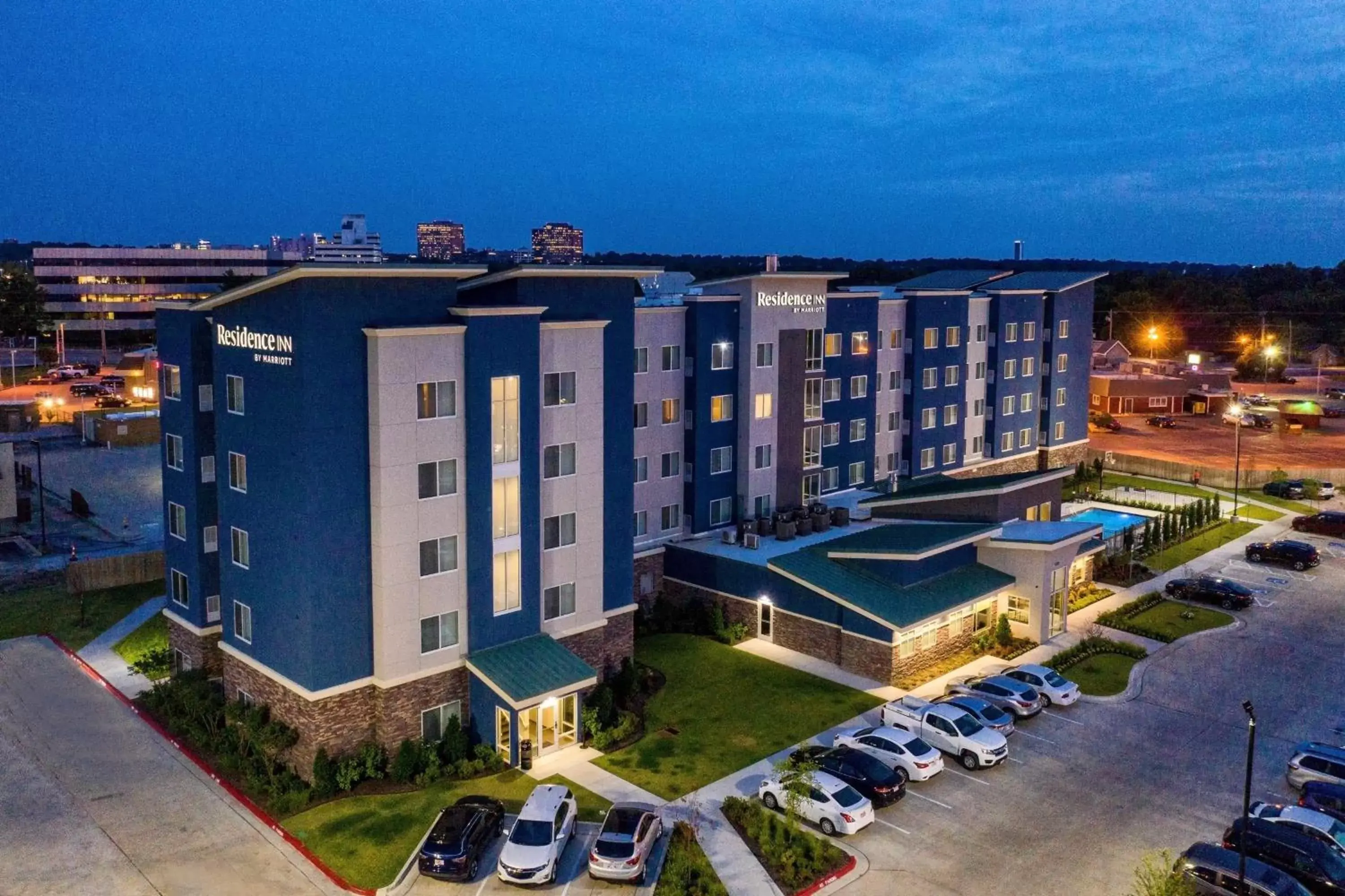 Property building, Bird's-eye View in Residence Inn by Marriott Tulsa Midtown