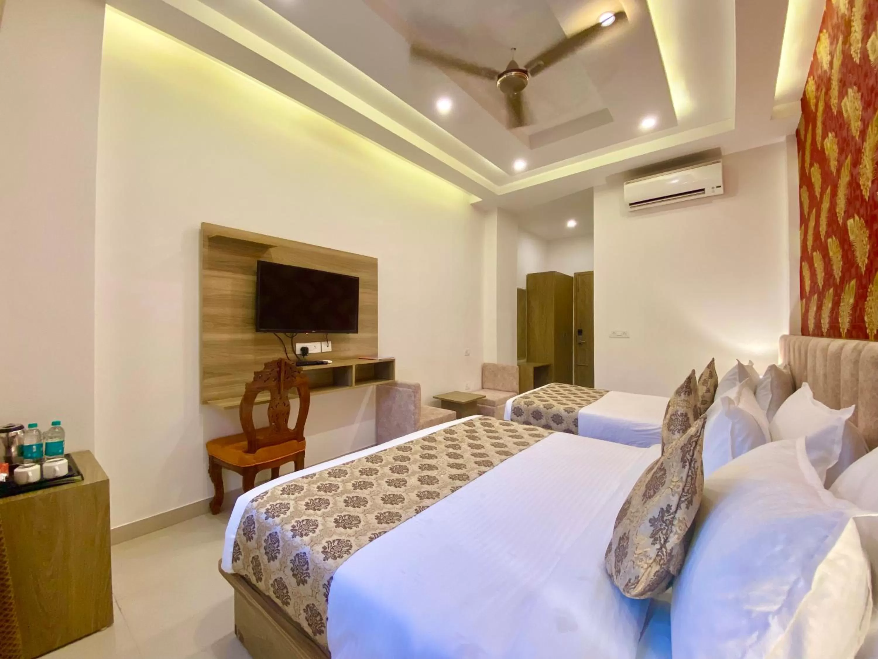 Bed in Arogyadham Wellness Retreat