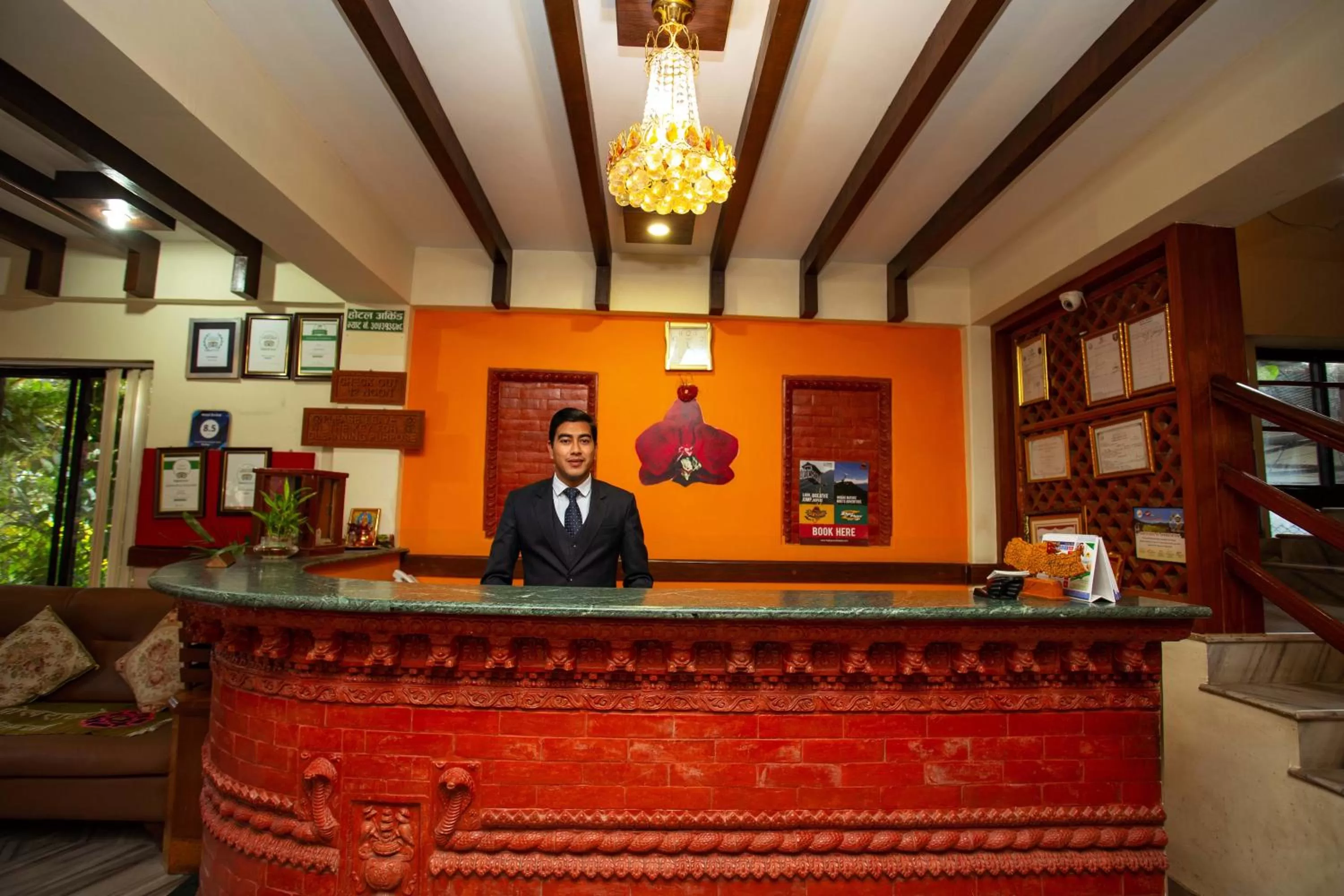 Lobby or reception in Hotel Orchid