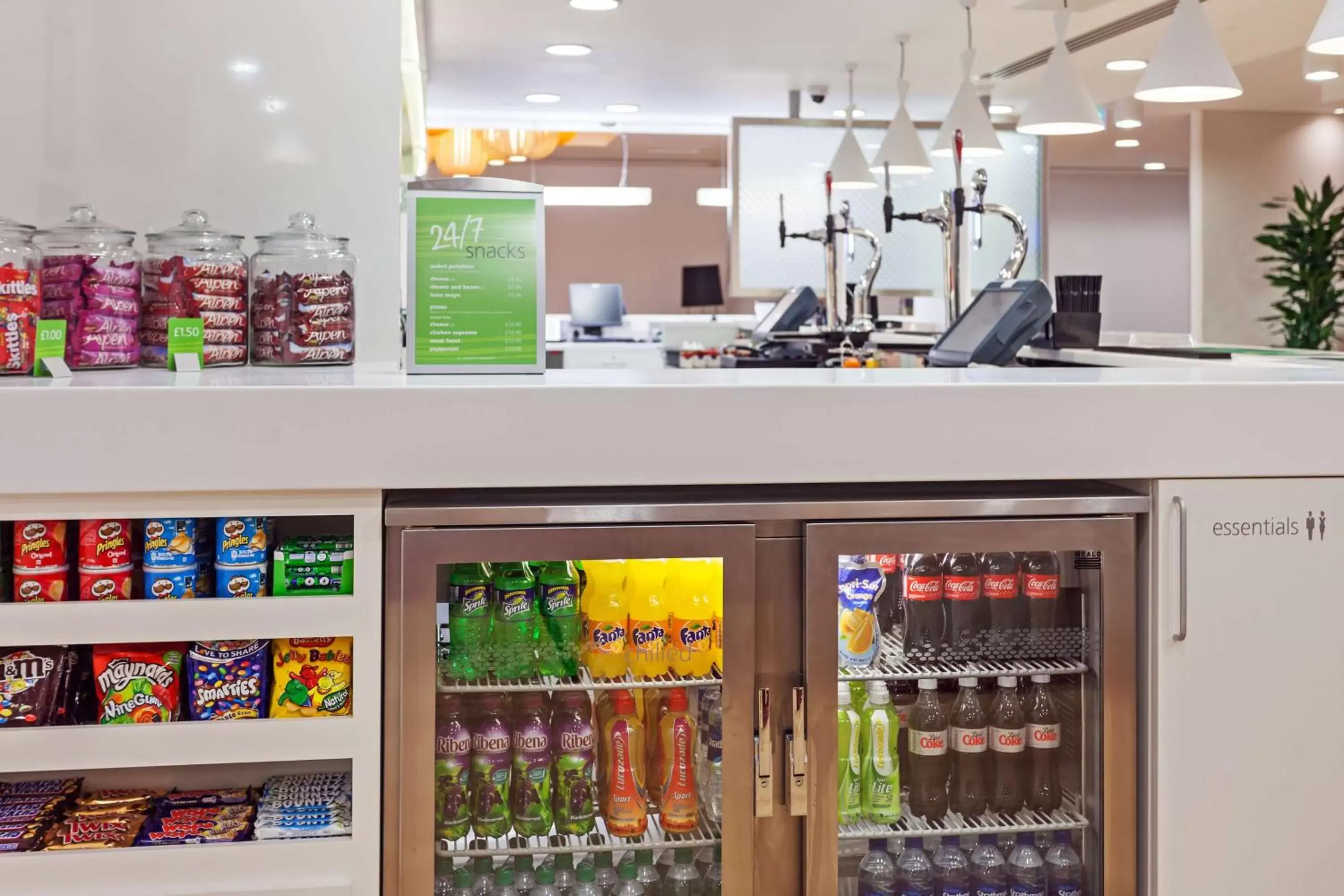 Dining area in Hampton by Hilton London Gatwick Airport