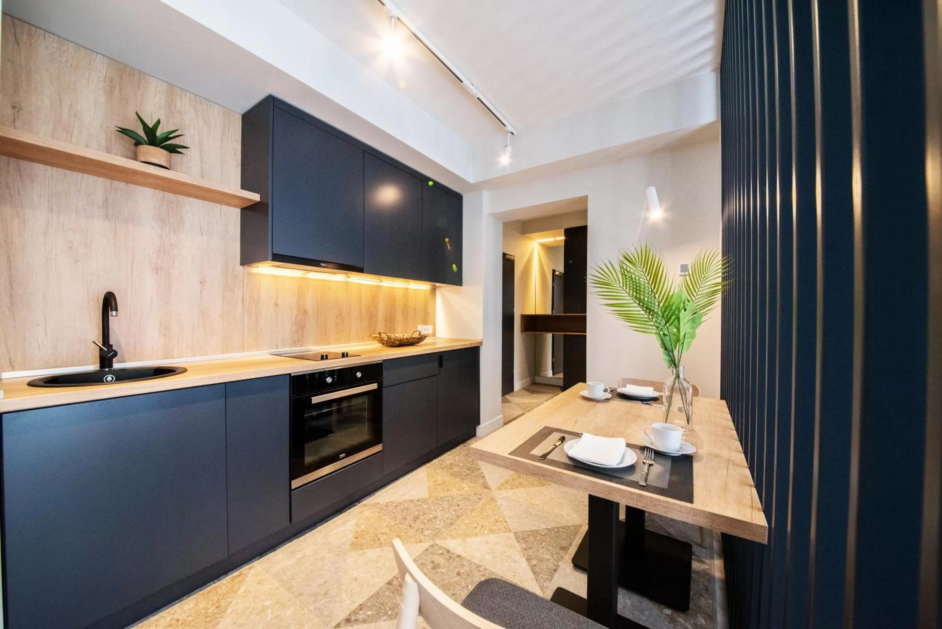 Kitchen or kitchenette in Biador Apartments