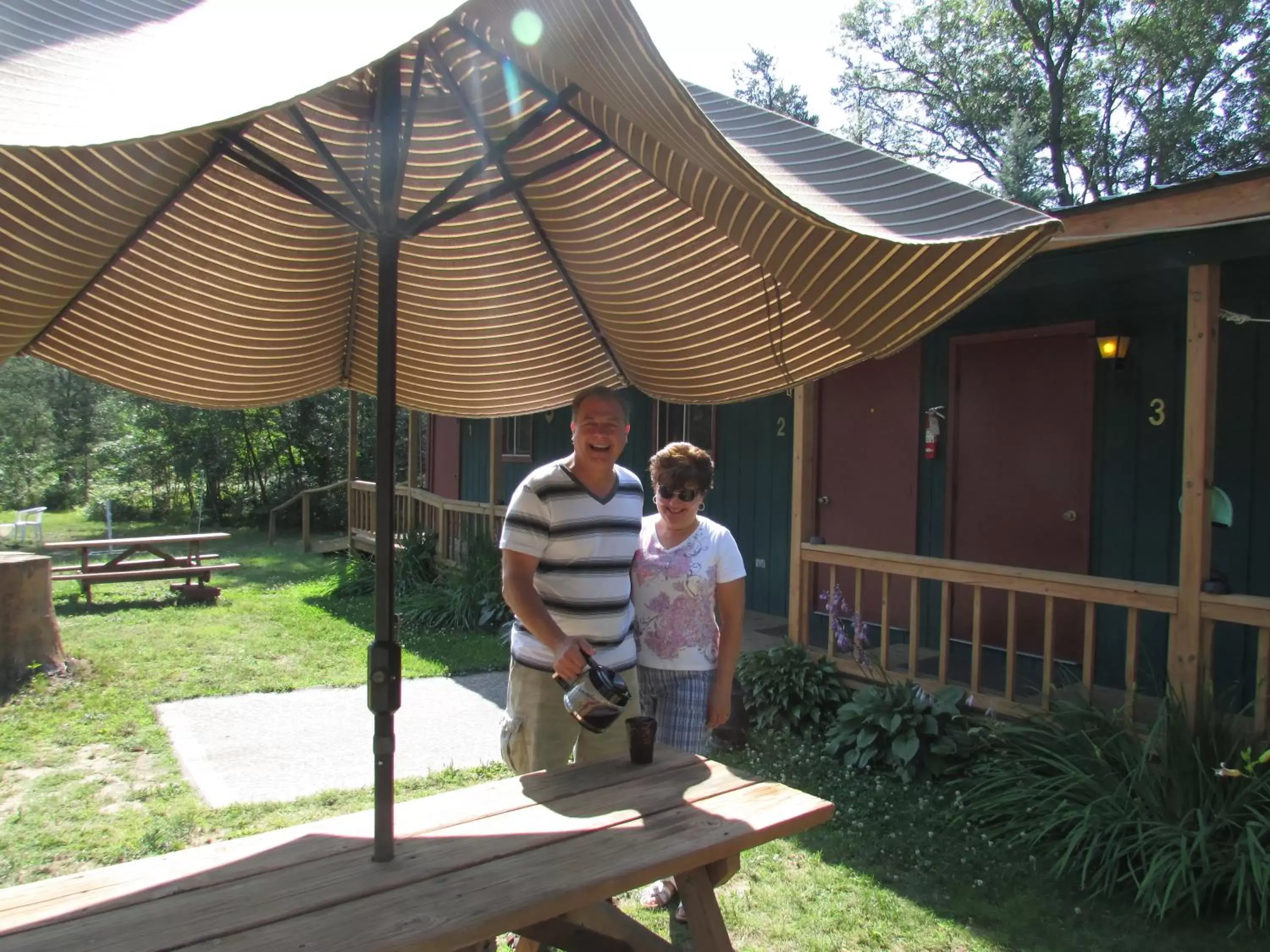 Patio, Guests in Best Bear Lodge