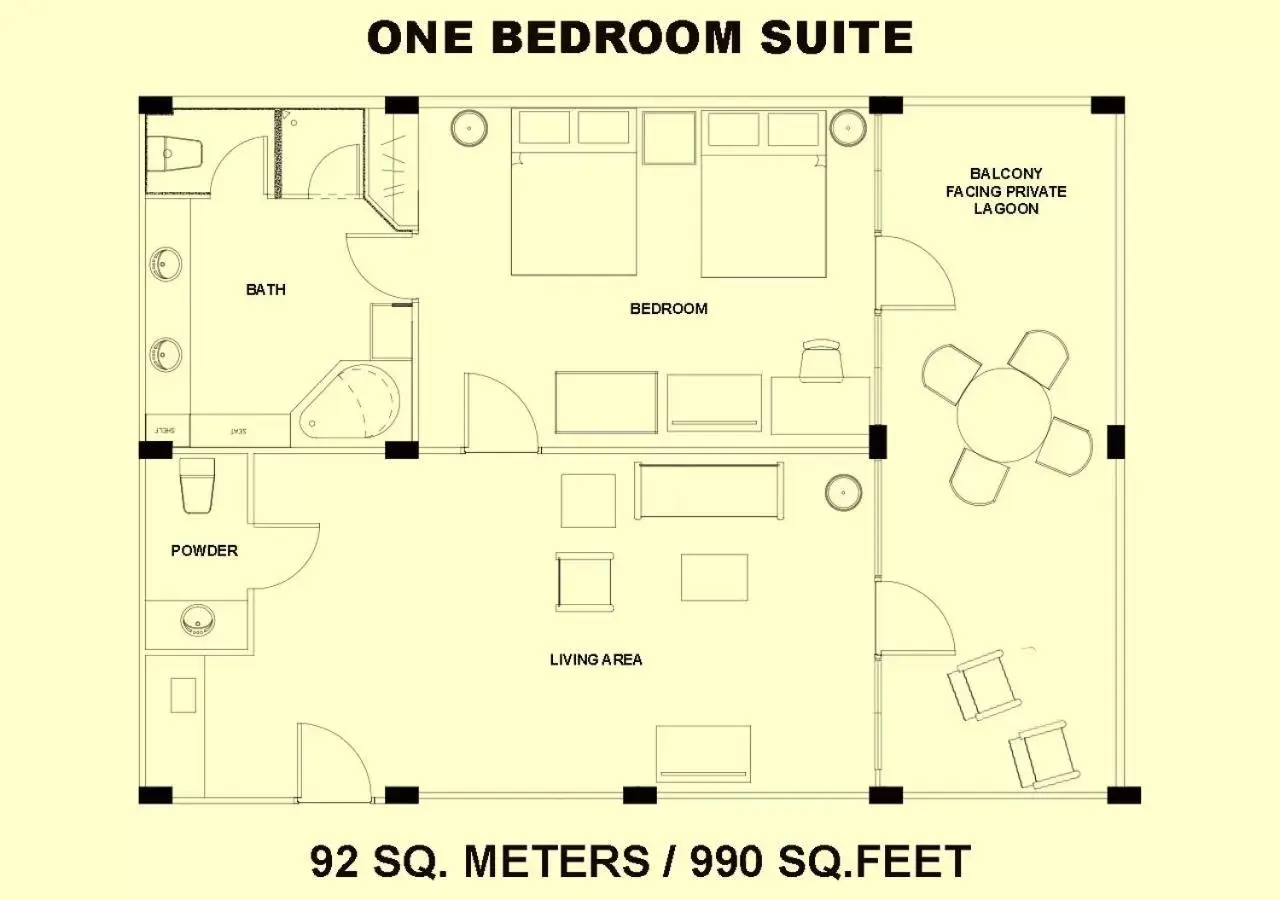 Bathroom, Floor Plan in Plantation Bay Resort and Spa