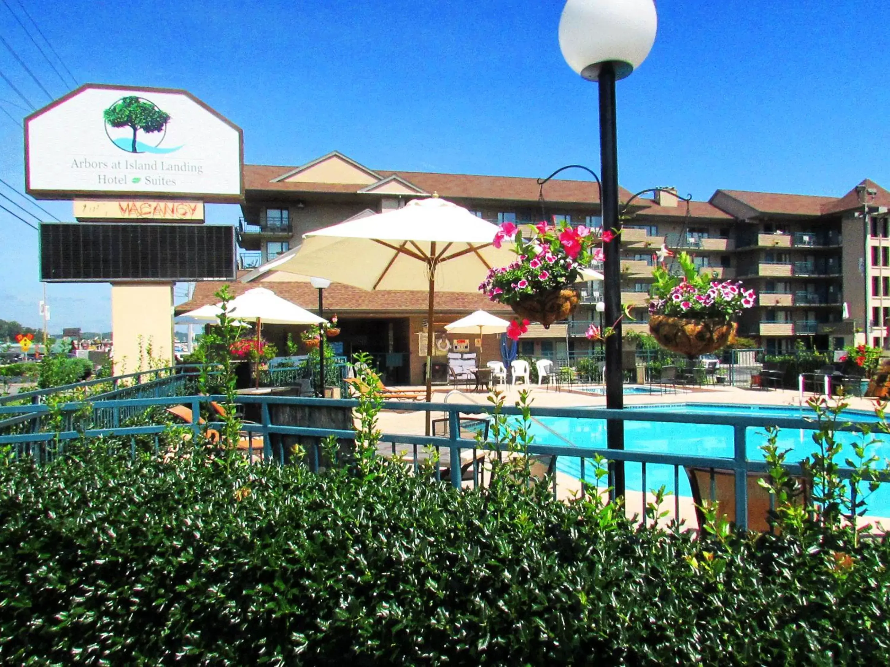 Swimming Pool in Arbors at Island Landing Hotel & Suites