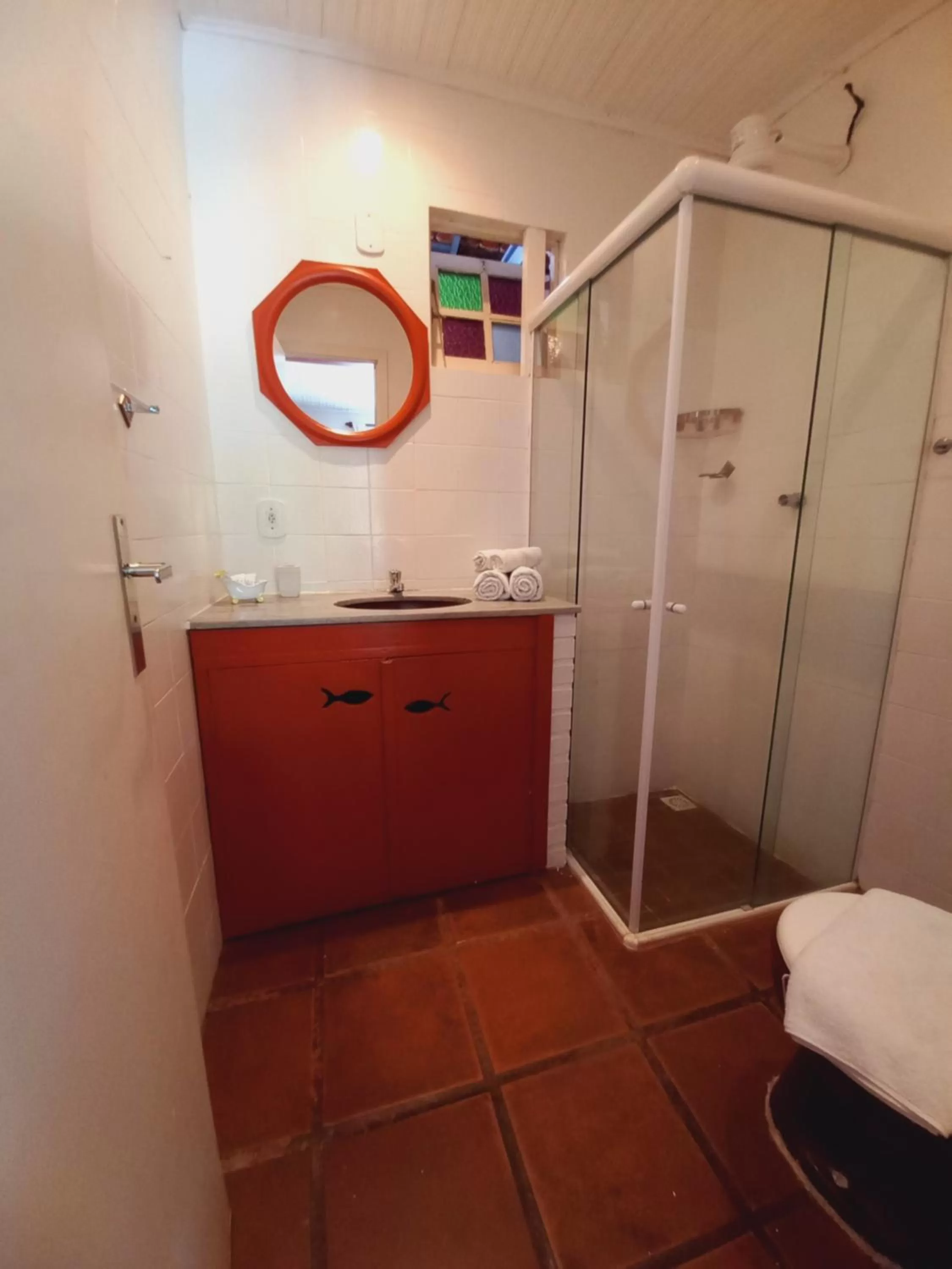 Bathroom in Pousada L'escale