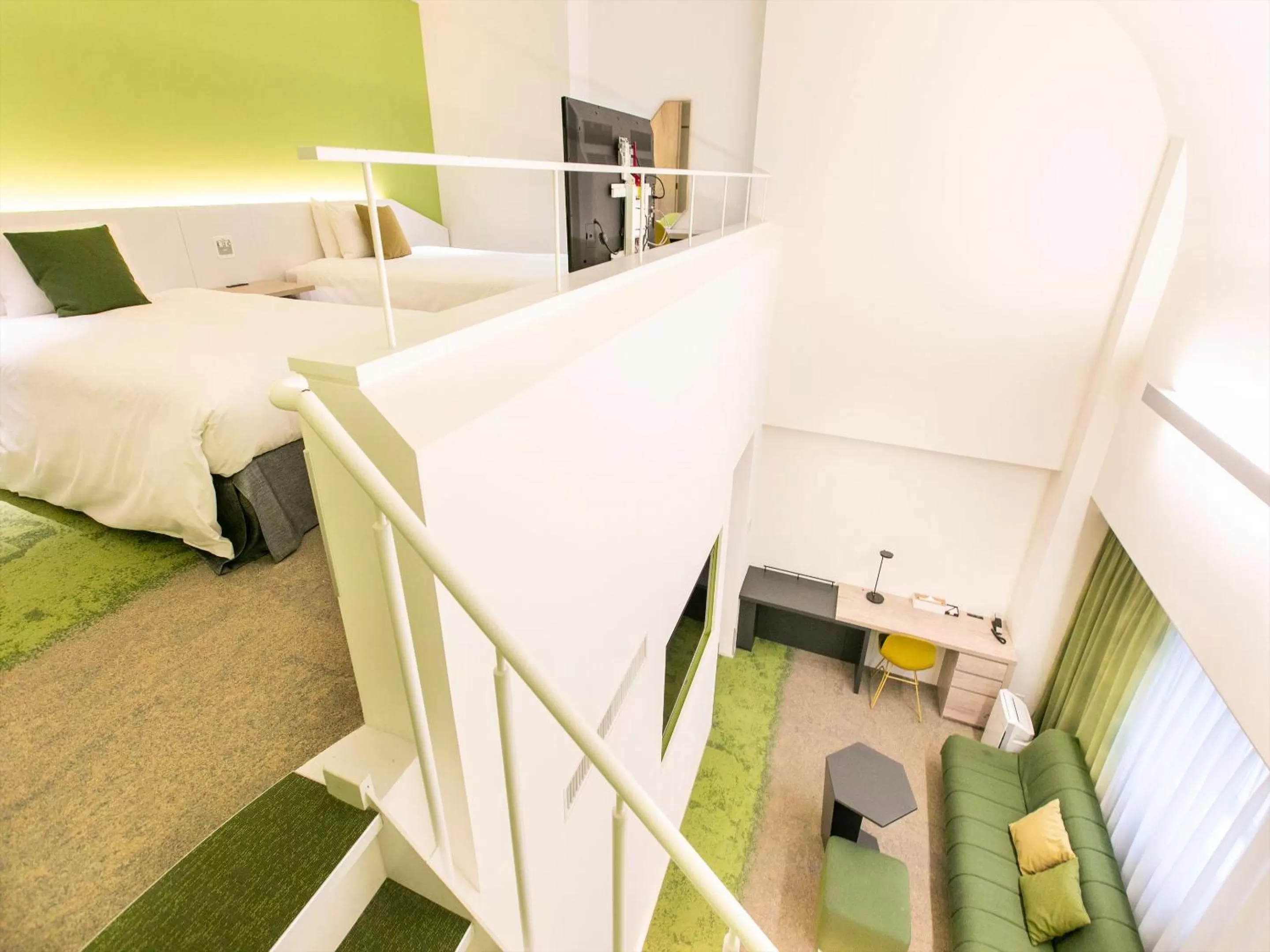 Bed in Tenza Hotel & SKYSPA at Sapporo Central