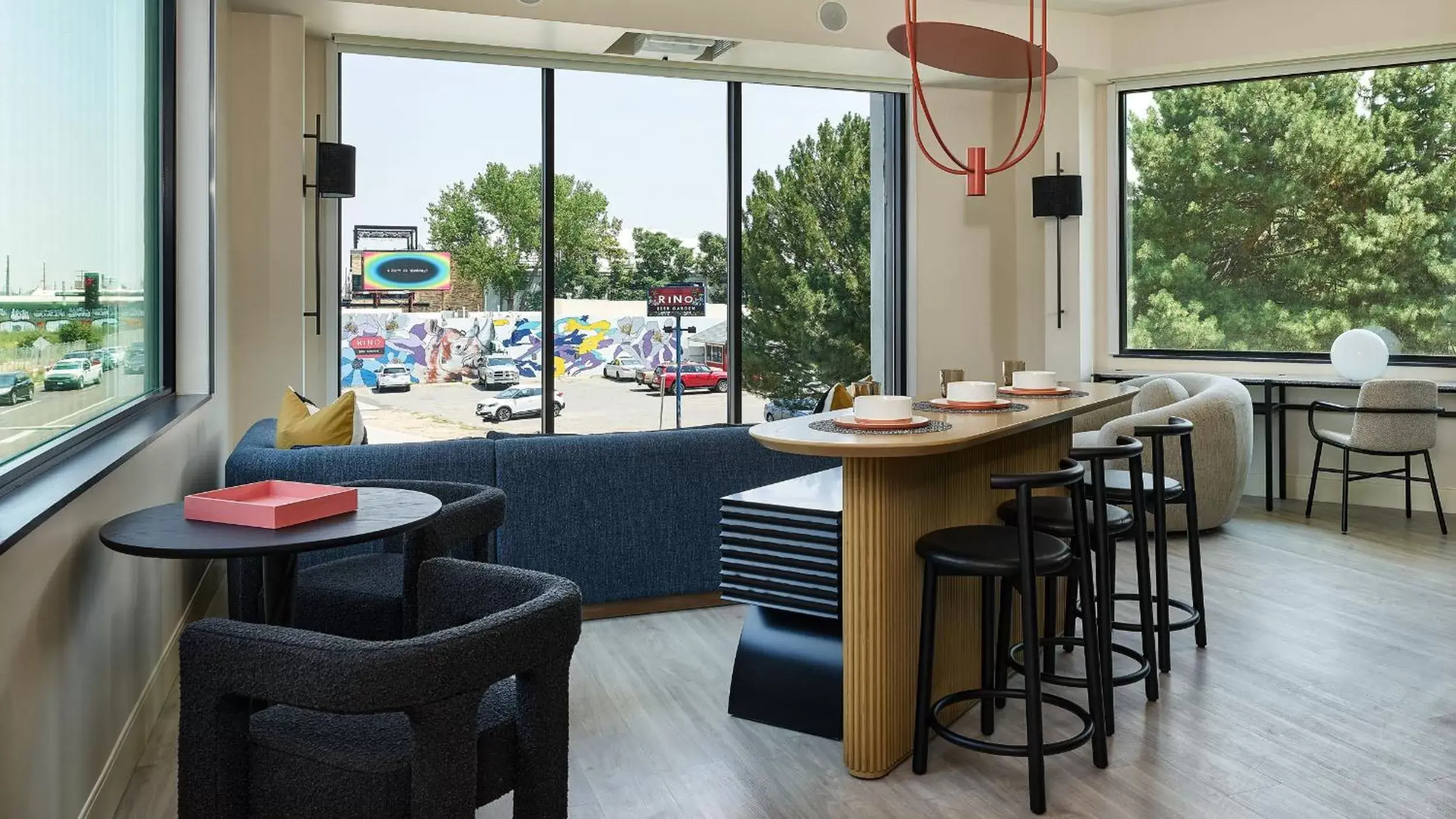 Seating area in Catbird Hotel