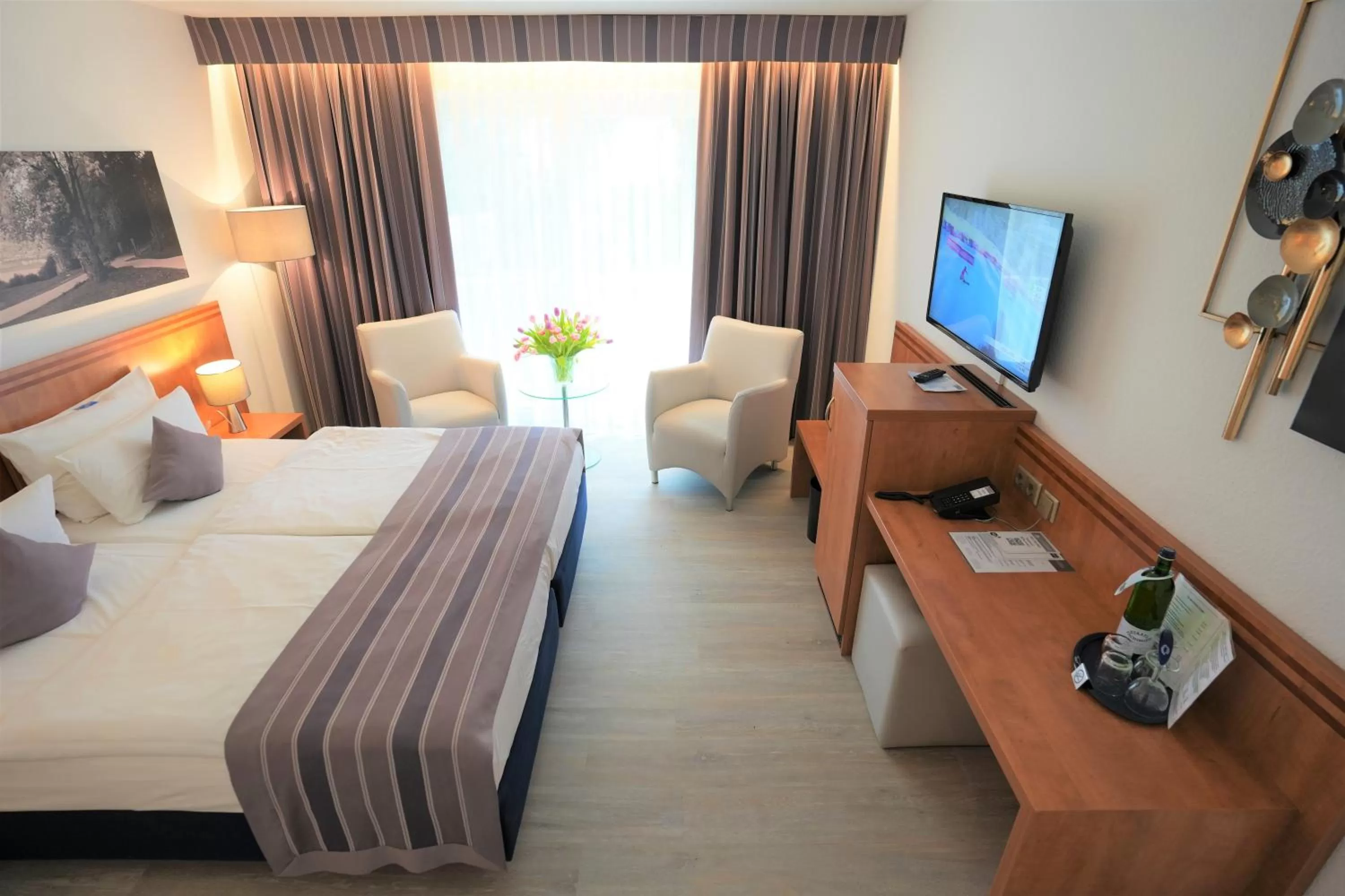 Bed in Parkhotel Sonnenberg