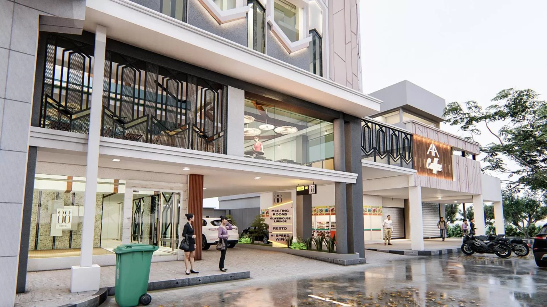 Facade/entrance in Hotel 88 Alun Alun Bandung By WH