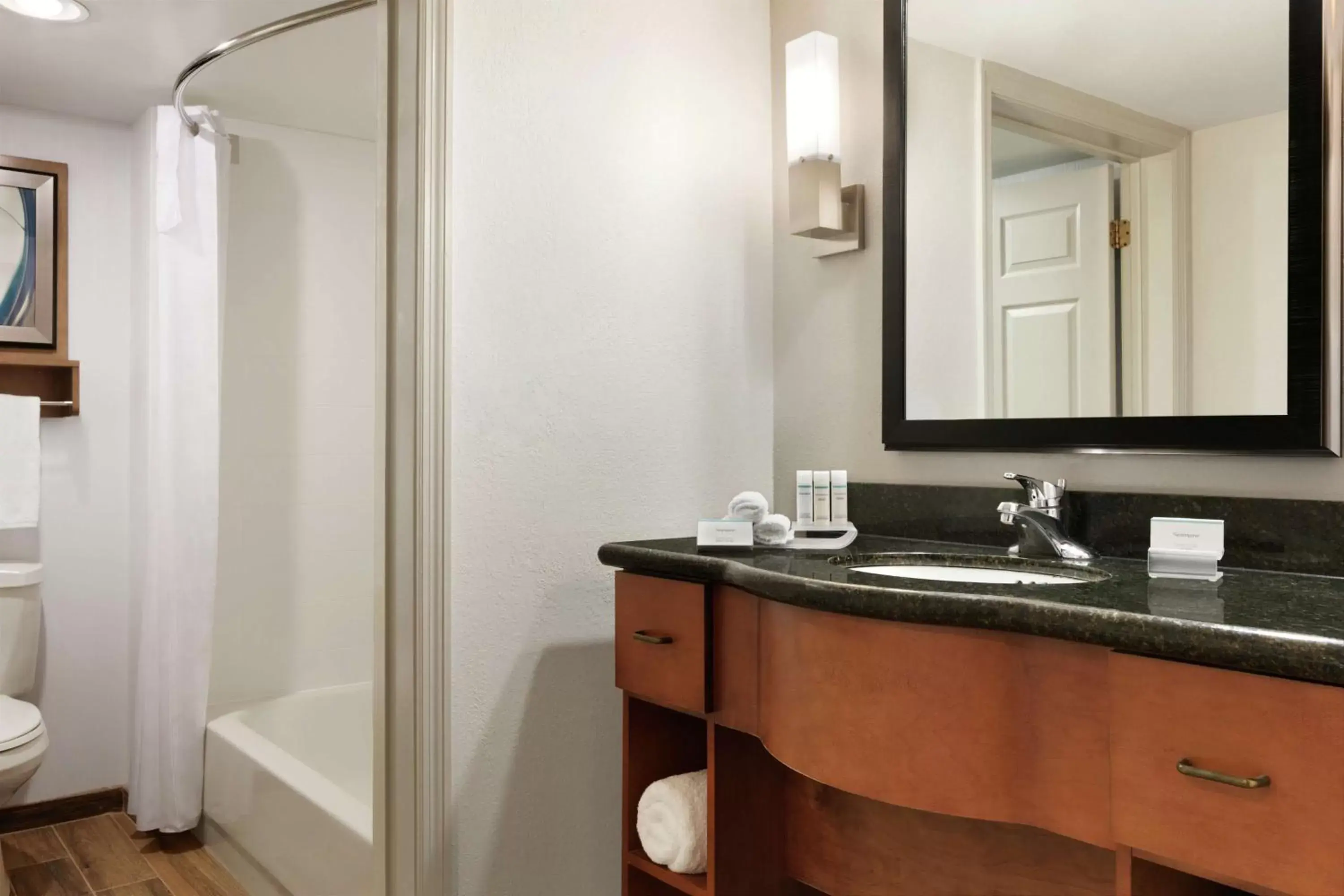 Bathroom in Homewood Suites by Hilton Kansas City Airport