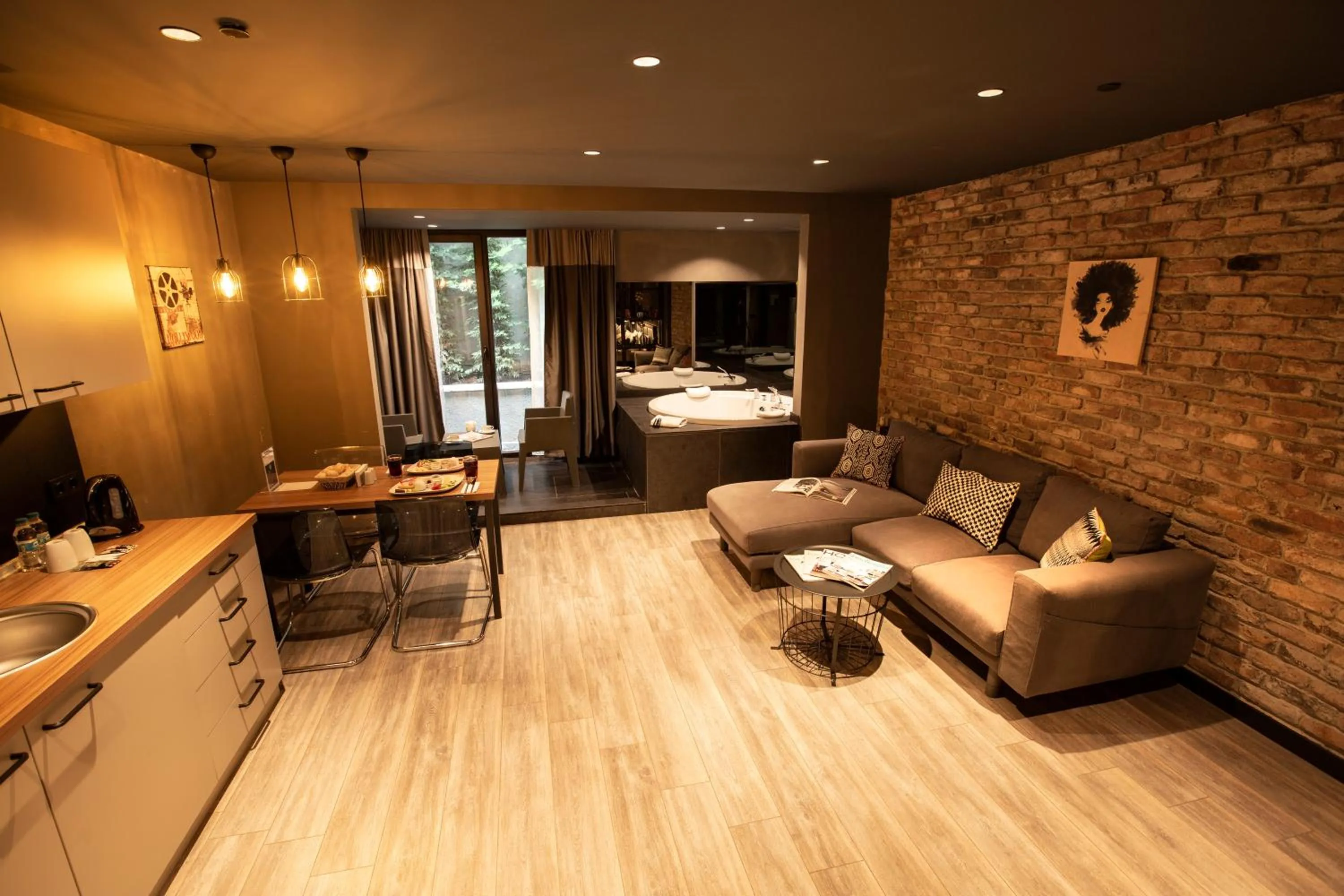 Living room, Bed in Cityloft 161