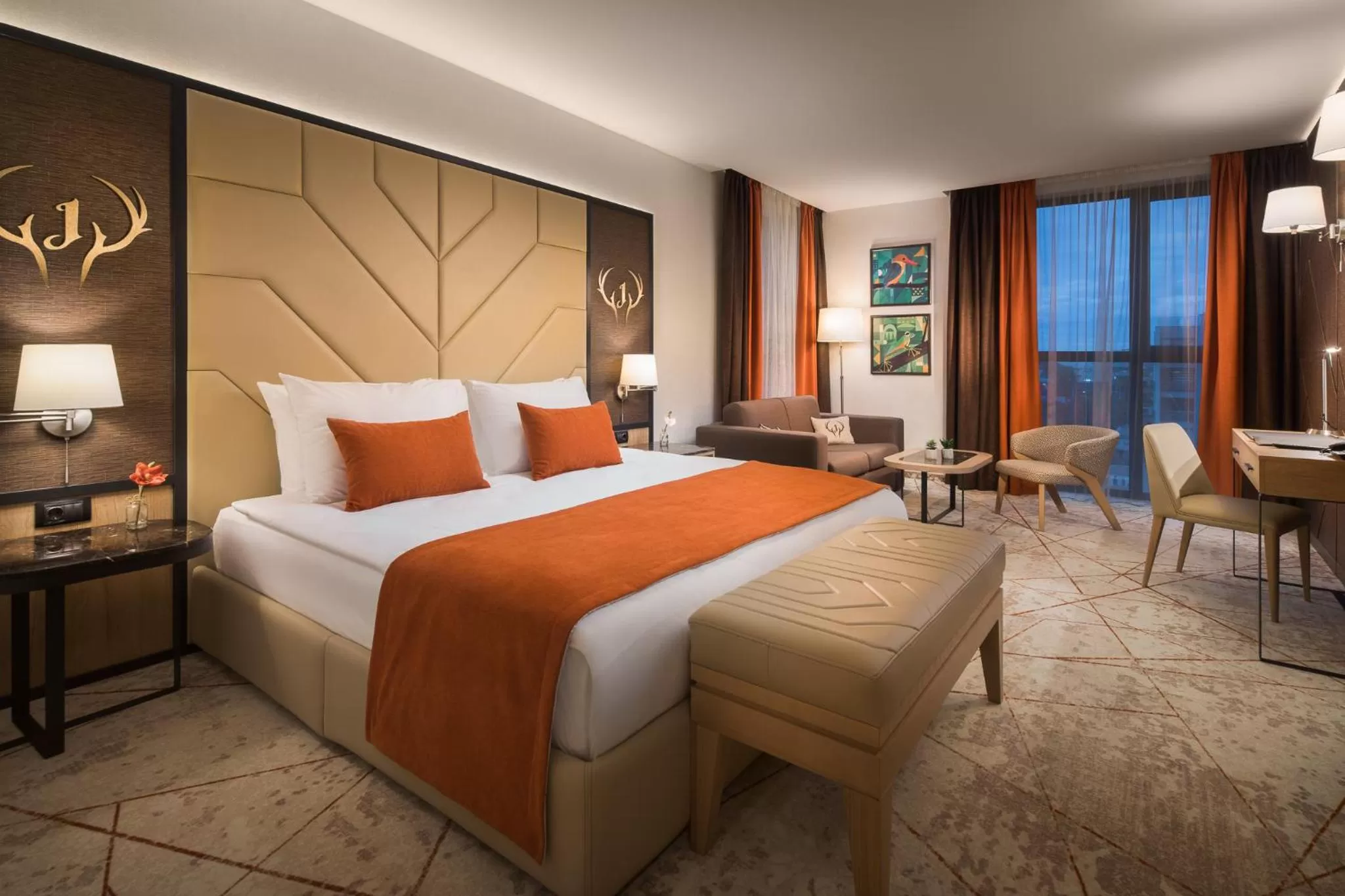 Bed in Hotel Jägerhof