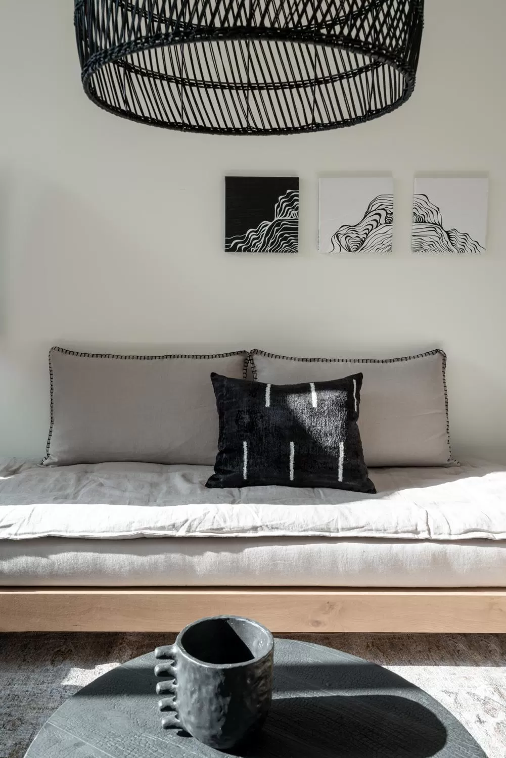 Living room in Athens Woo Suites