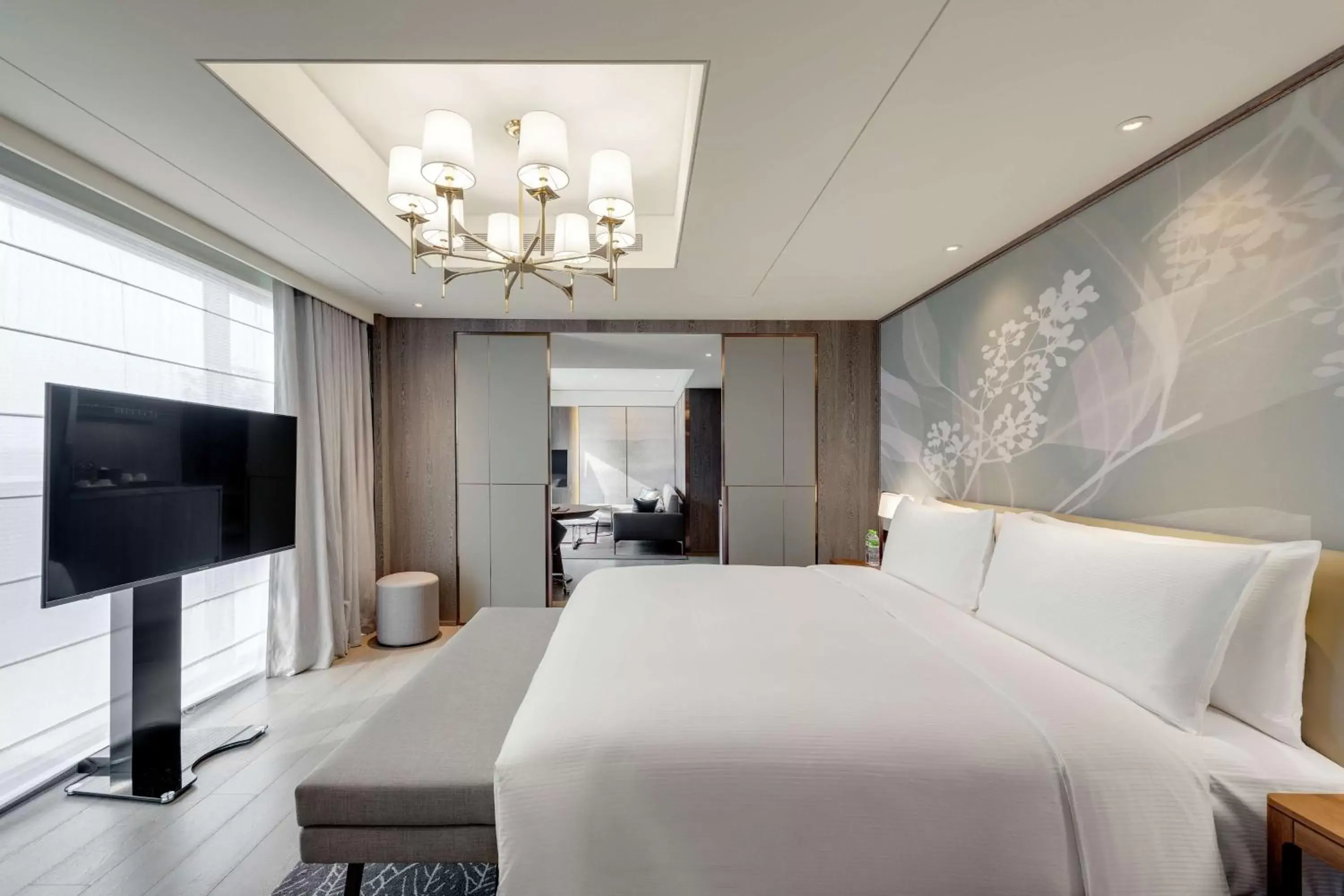 Bedroom, Bed in DoubleTree by Hilton Taipei Zhongshan