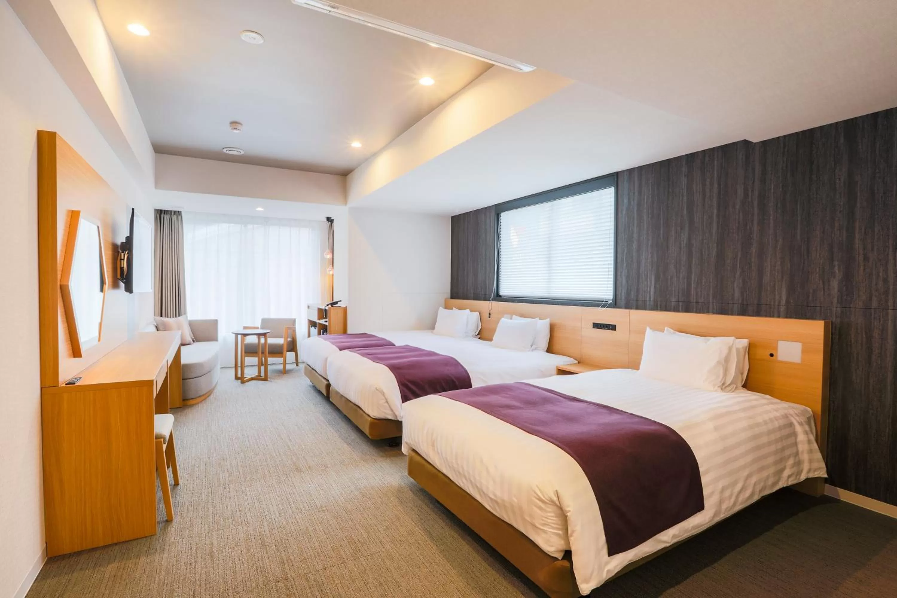 Photo of the whole room, Bed in KOKO HOTEL Kyoto Sanjo - formerly Hotel Wing International Premium Kyoto Sanjo