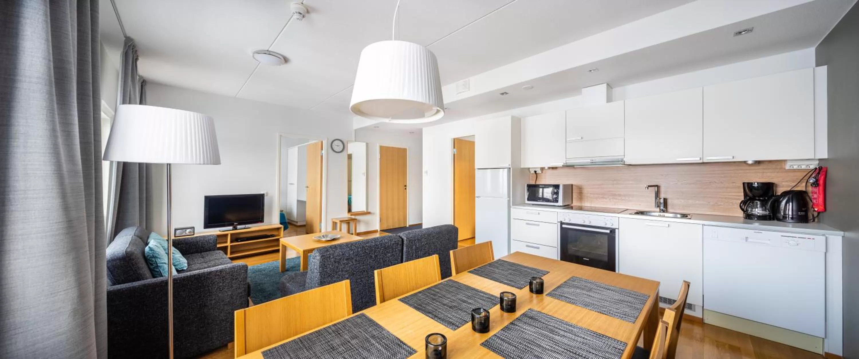 Kitchen or kitchenette in Ukkohalla Chalets