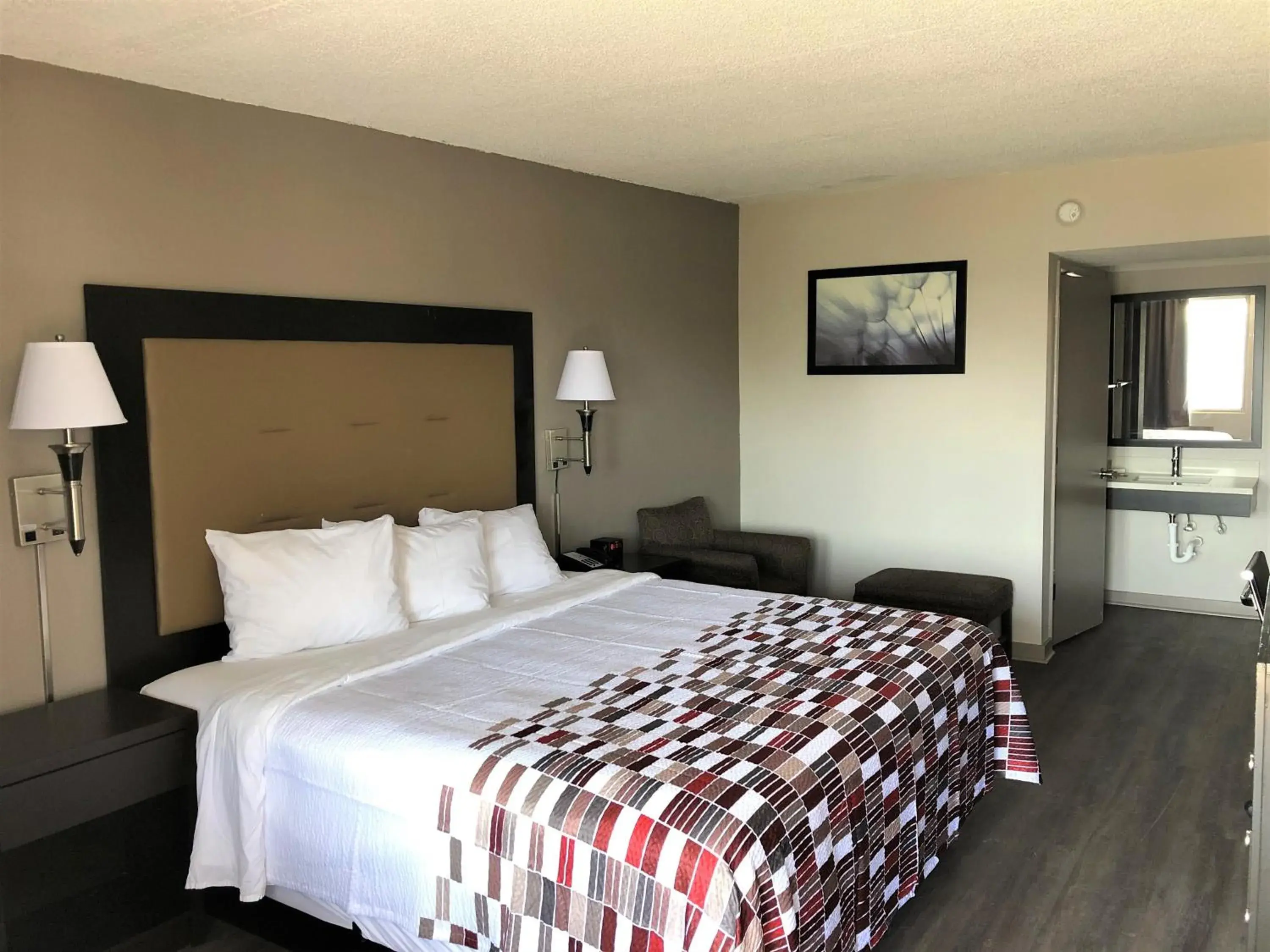 Photo of the whole room, Bed in Red Roof Inn Greenville, NC