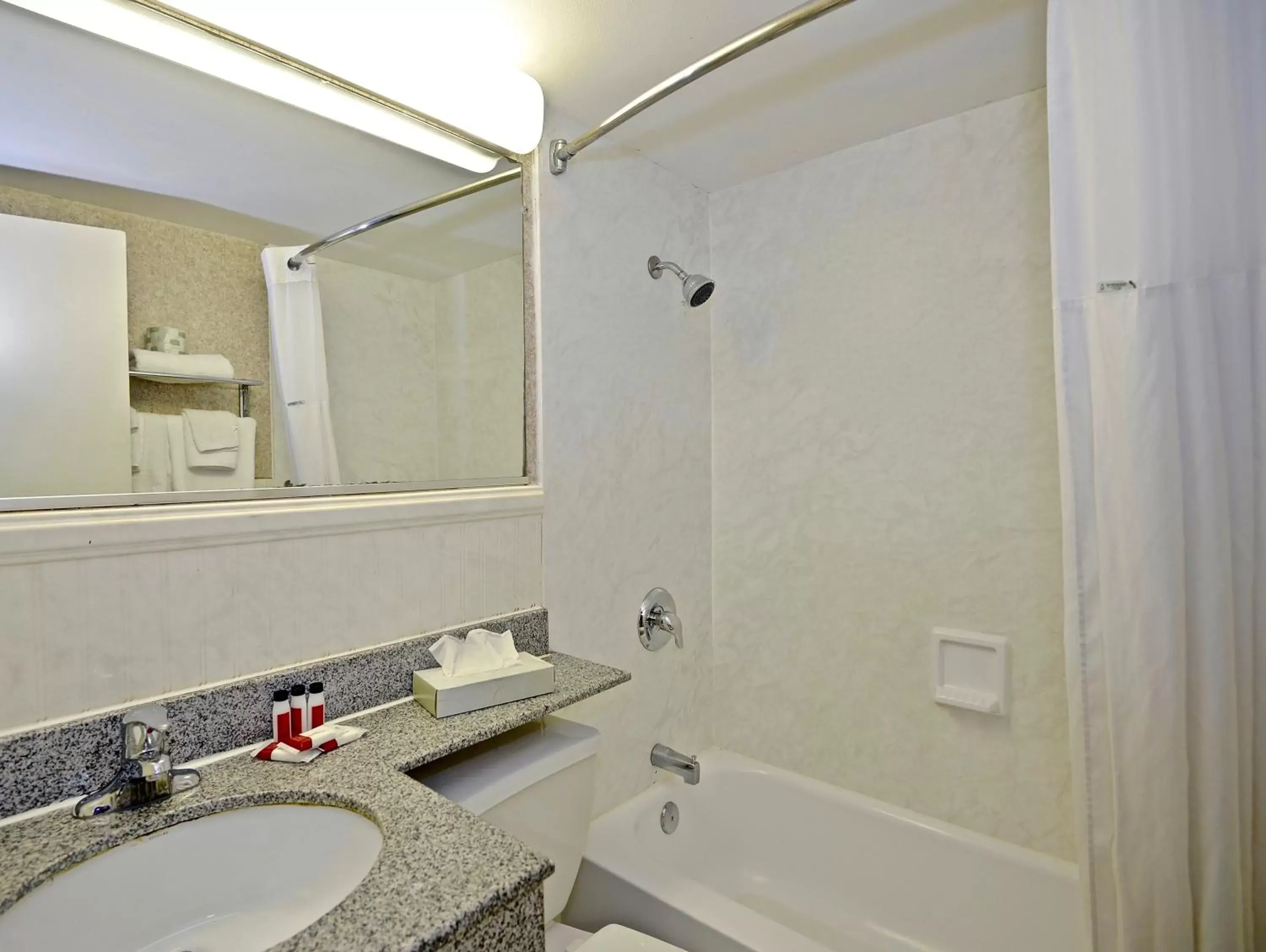 Bathroom in Days Inn by Wyndham Atlantic City Beachblock