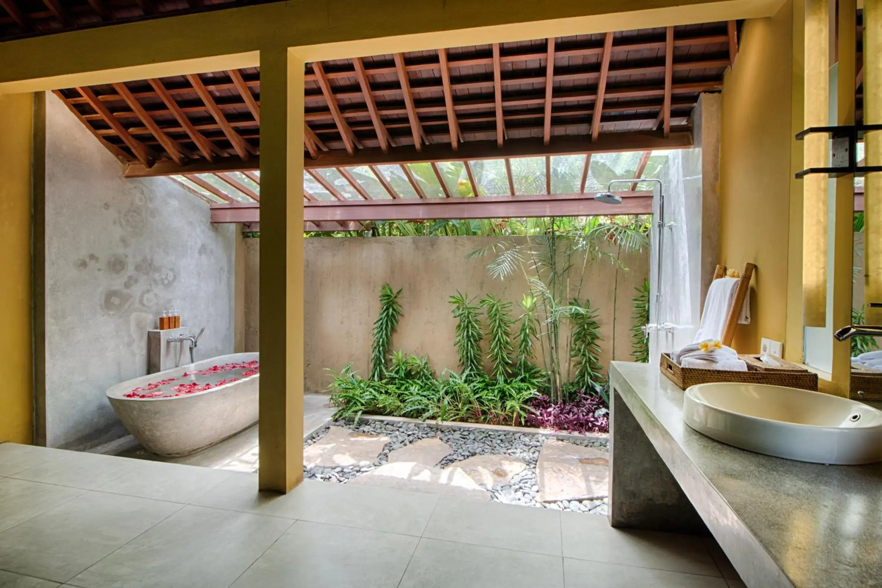 Bathroom in Temuku Villas Ubud - CHSE Certified