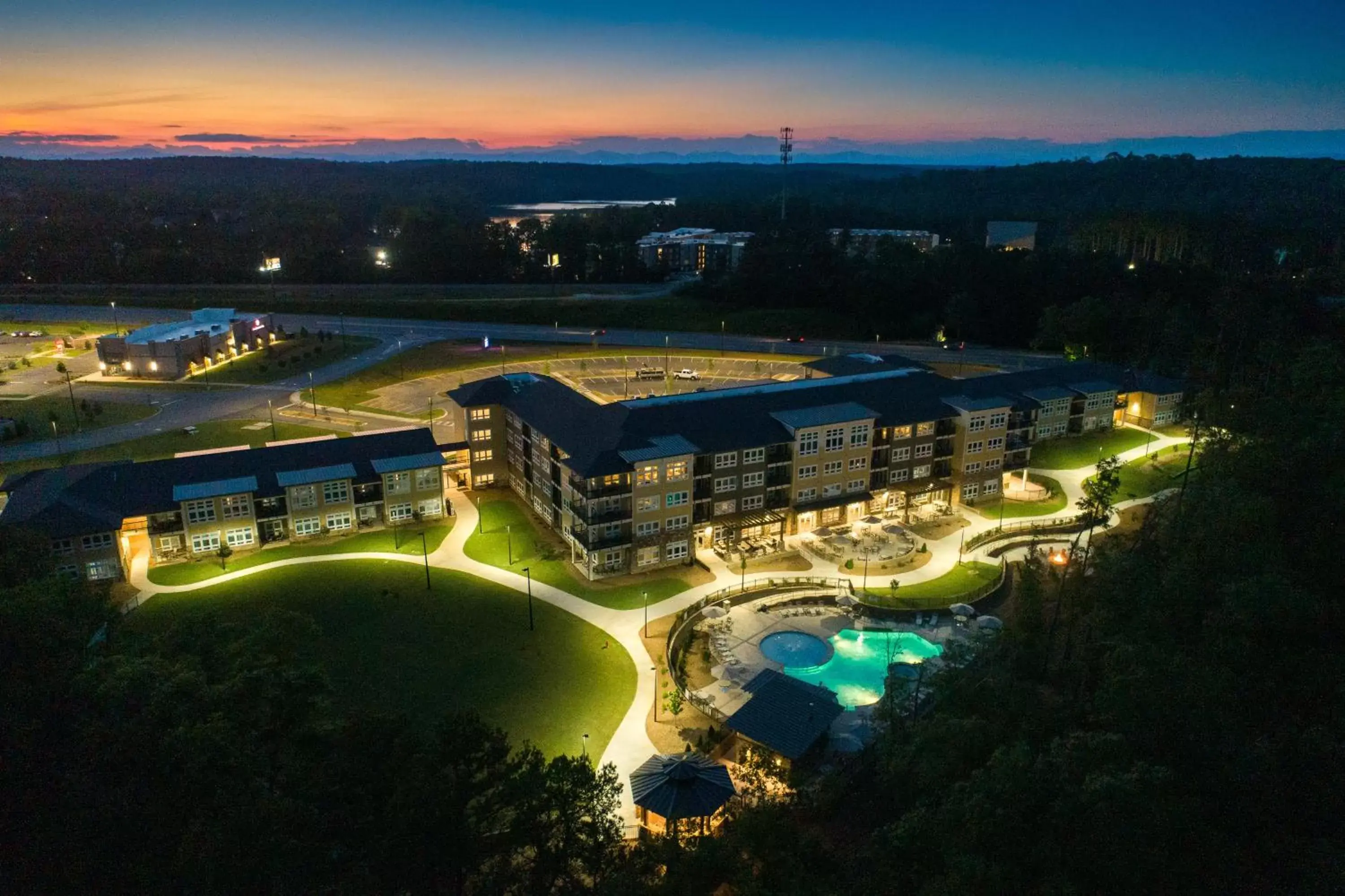 Bird's eye view, Bird's-eye View in Lakeside Lodge Clemson