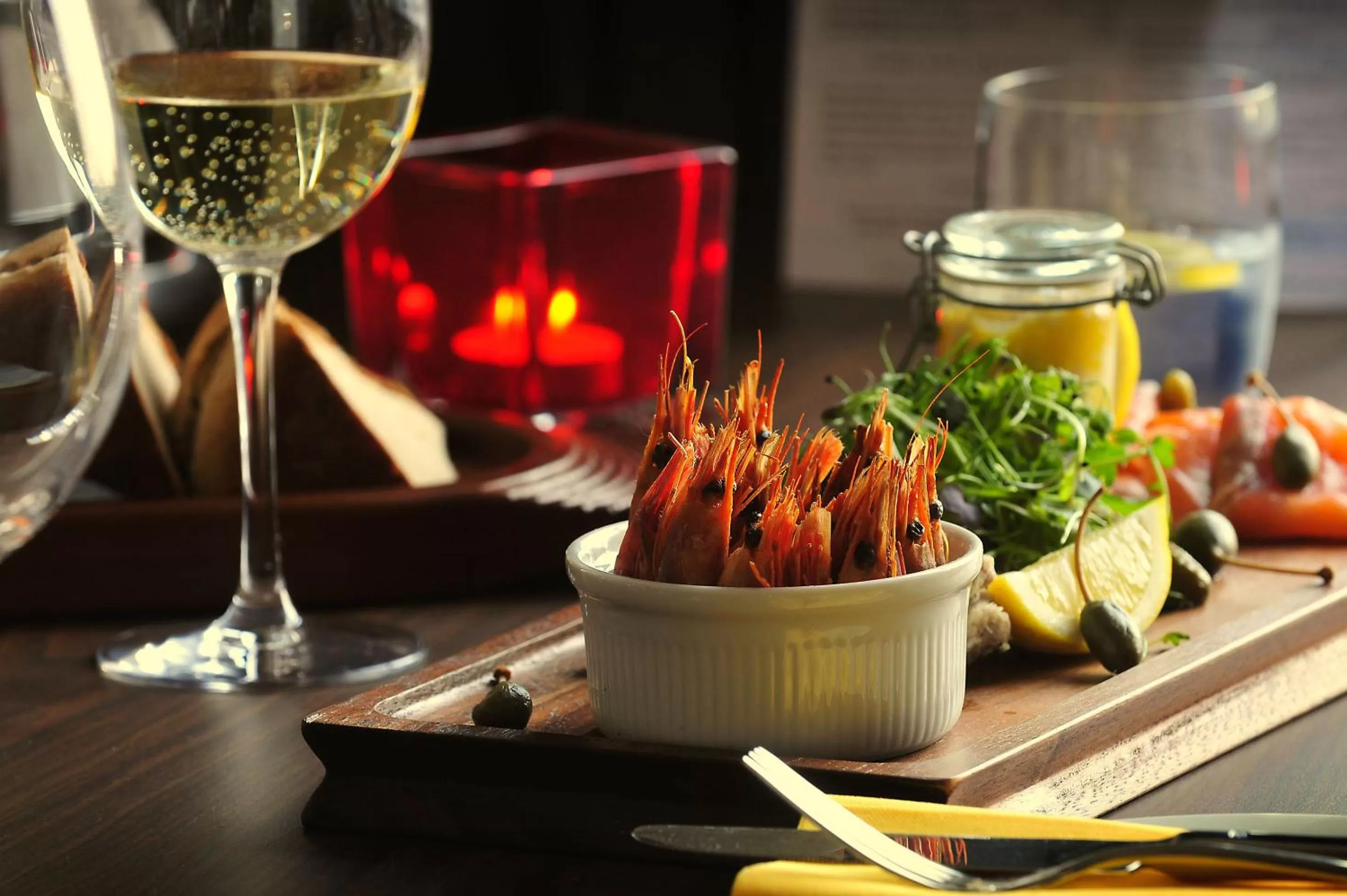 Food and drinks in The White Lion Hotel