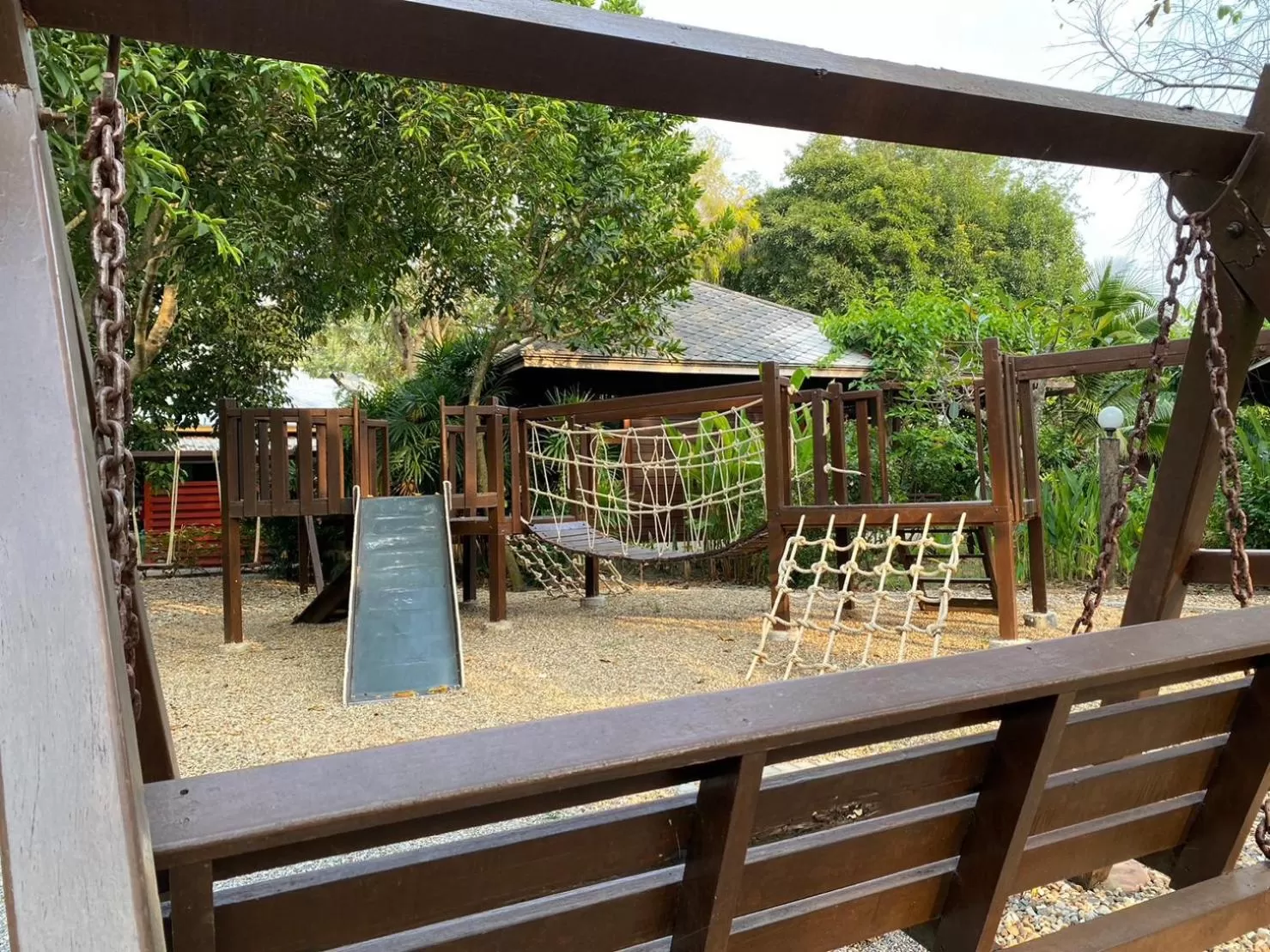 Children play ground in Maikaew Damnoen Resort