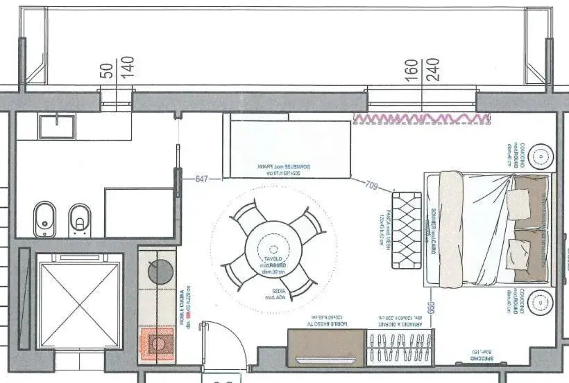 Floor Plan in Residence Hotel Venus Suites