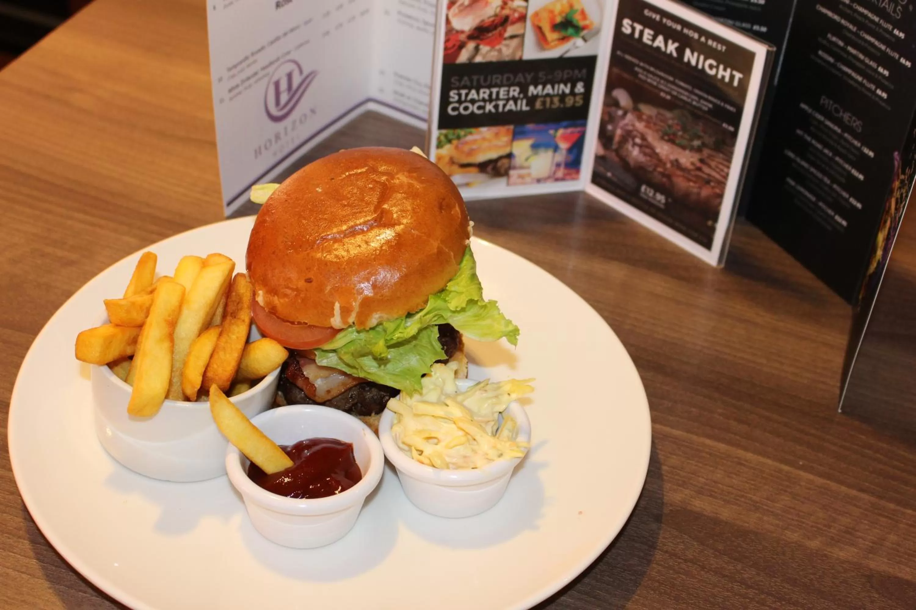 Food close-up in Horizon Hotel