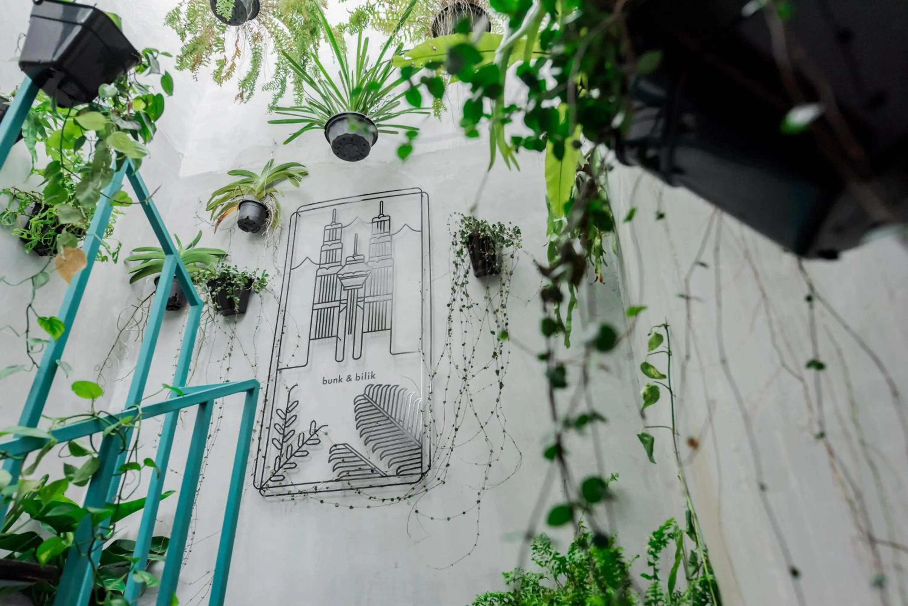 Garden view in Bunk & Bilik Hotel Jalan Ipoh