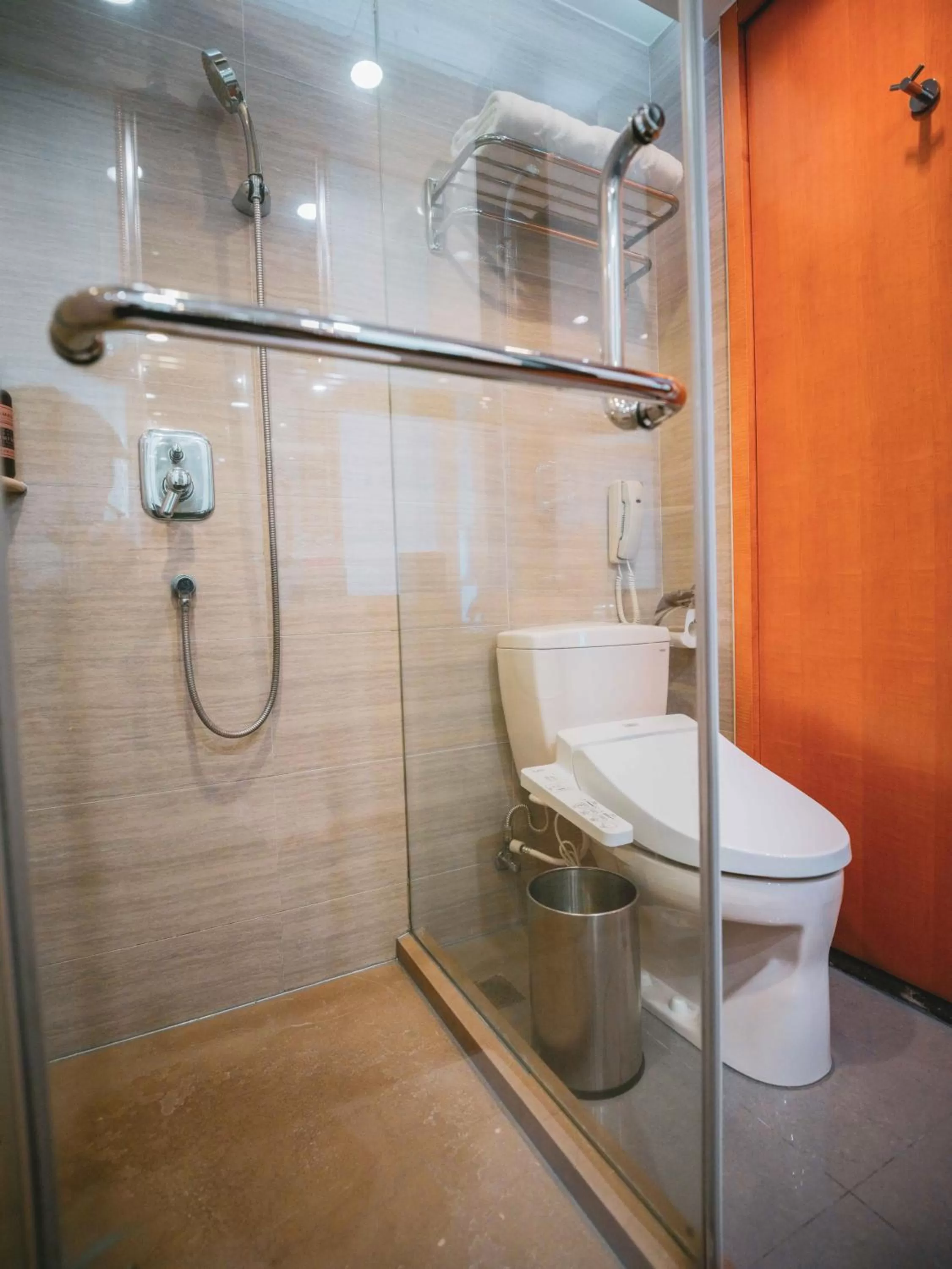 Toilet in Ramada Plaza Shanghai Pudong Airport - 3 mins to PVG depature floor & check entrance with hotel shuttle